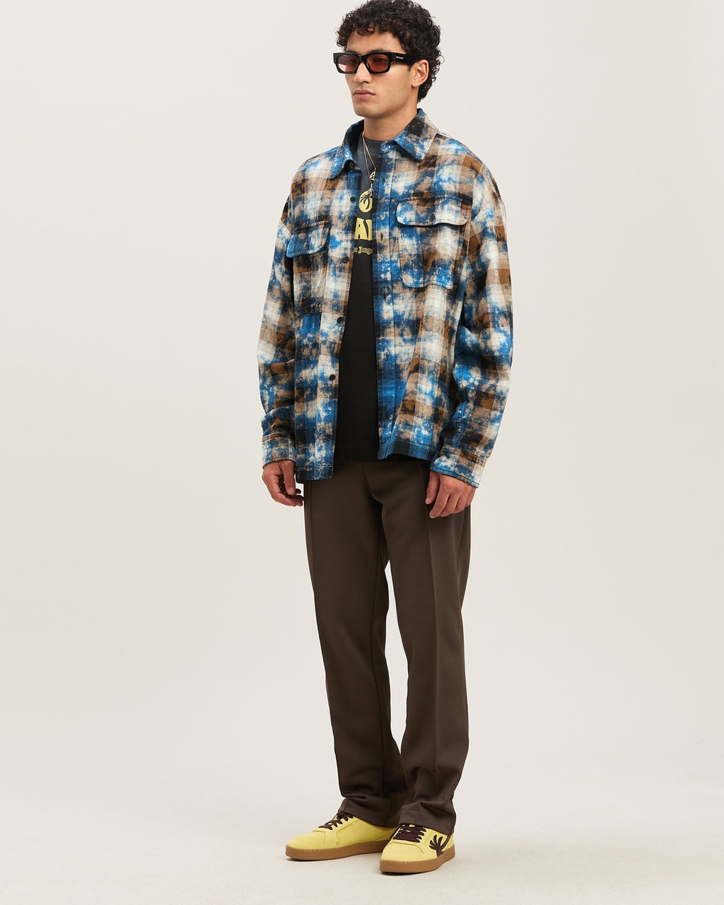 Curved Logo Check Shirt Palm angels оригінал – Купити в Україні – додатковий вид 6