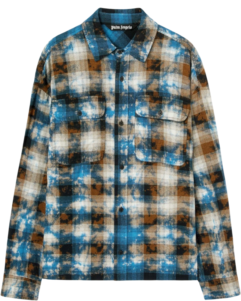 Curved Logo Check Shirt Palm angels оригінал – Купити в Україні