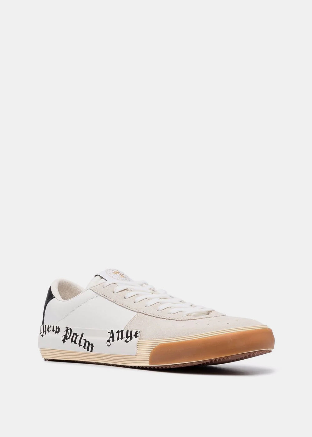 White Logo Print Low-Top Sneakers Palm angels – Гарантія оригінальності – вид ззаду