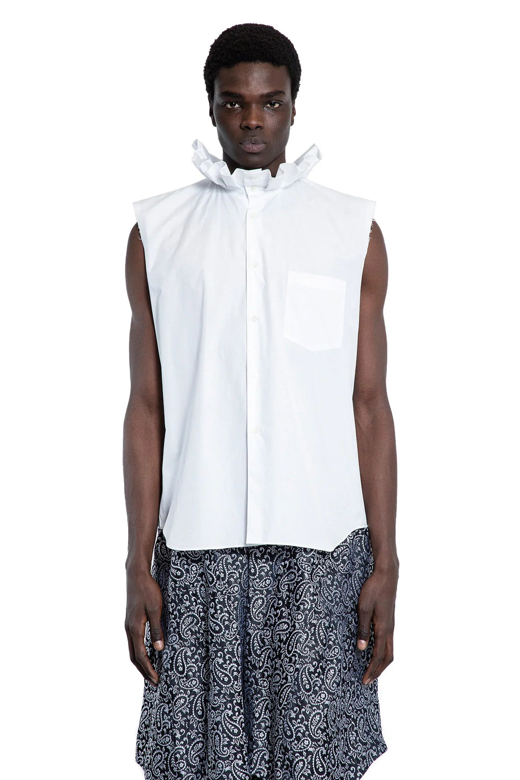 Plus Man White Shirts Comme des garcons – Гарантія оригінальності – боковий вид