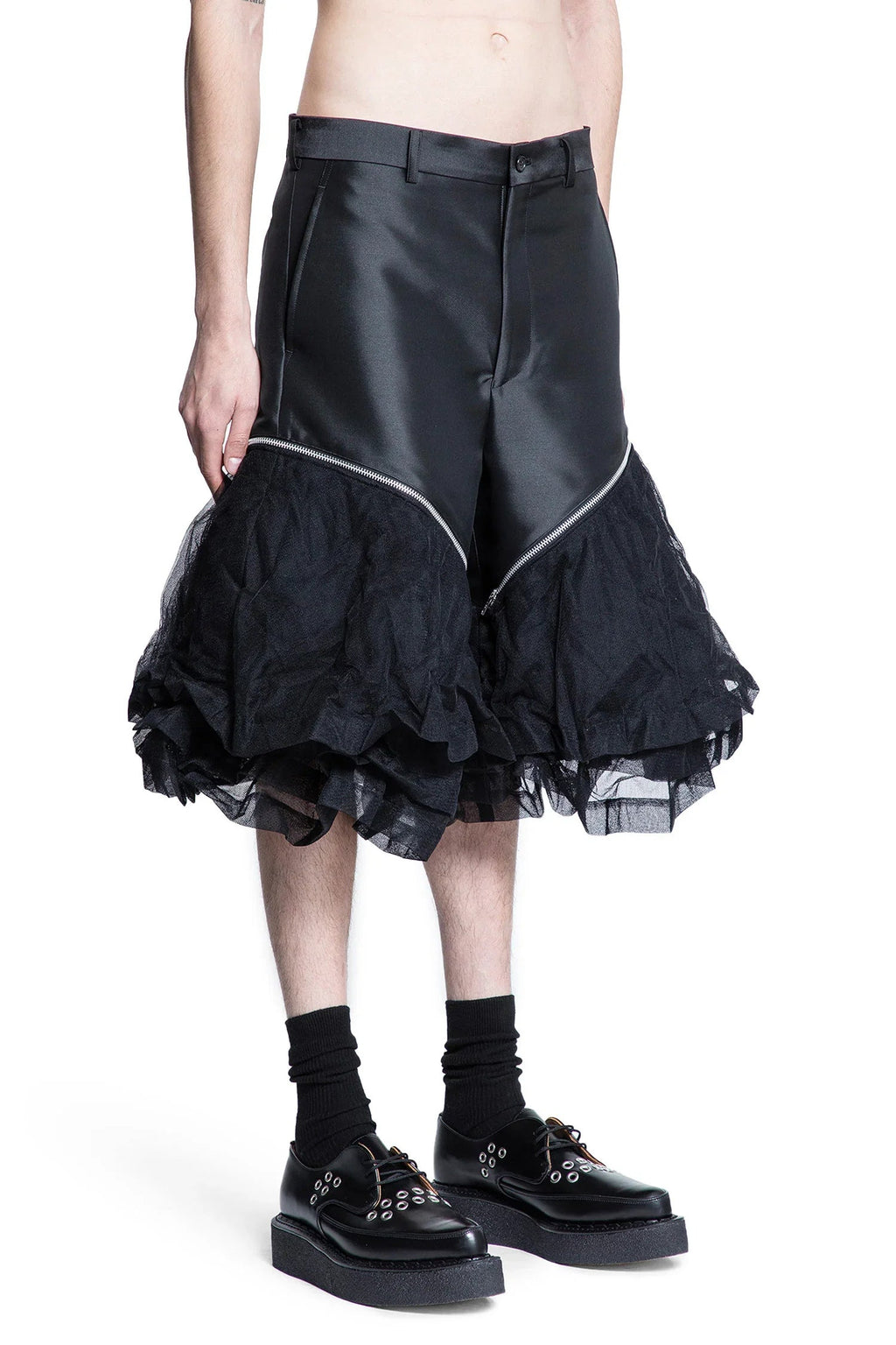 Satin And Crinkled Tulle Shorts Comme des garcons оригінал – Купити в Україні – детальний вид