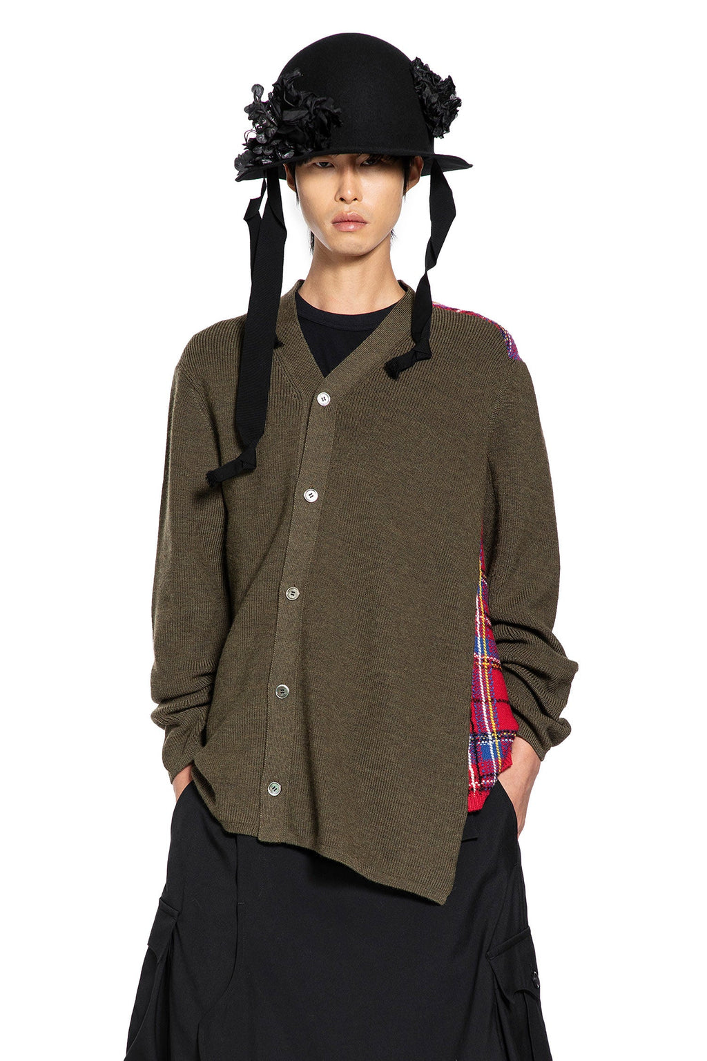 Asymmetric Paneled Sweater Comme des garcons оригінал – Купити в Україні – боковий вид