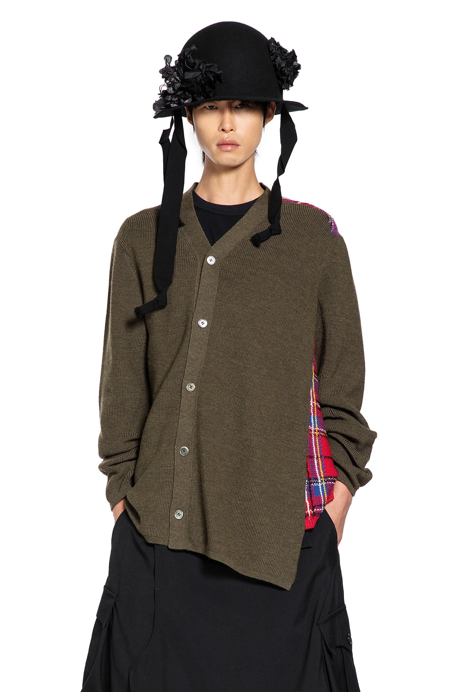 Asymmetric Paneled Sweater Comme des garcons оригінал – Купити в Україні – боковий вид