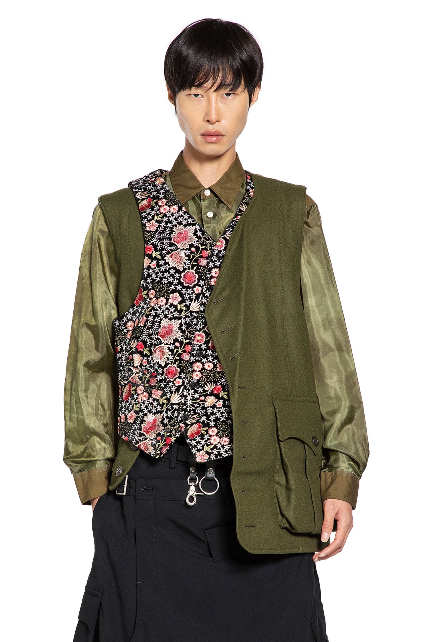 Spliced Vest Comme des garcons – Гарантія оригінальності – боковий вид