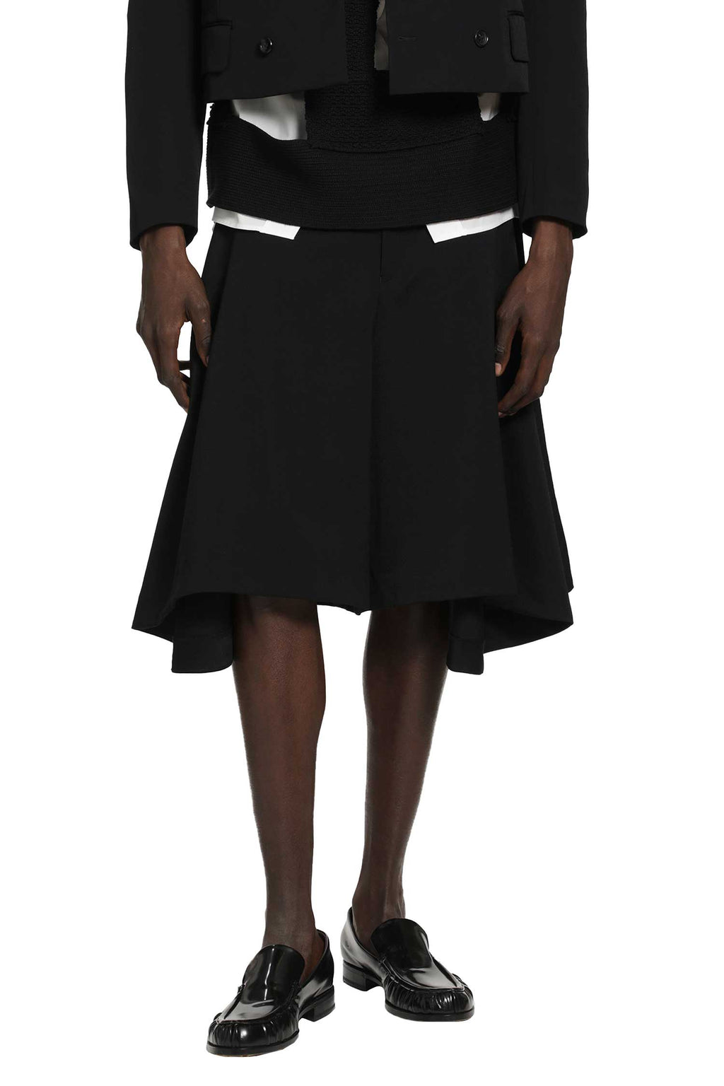 Оригінальна Peplum Wool Shorts Comme des garcons – боковий вид