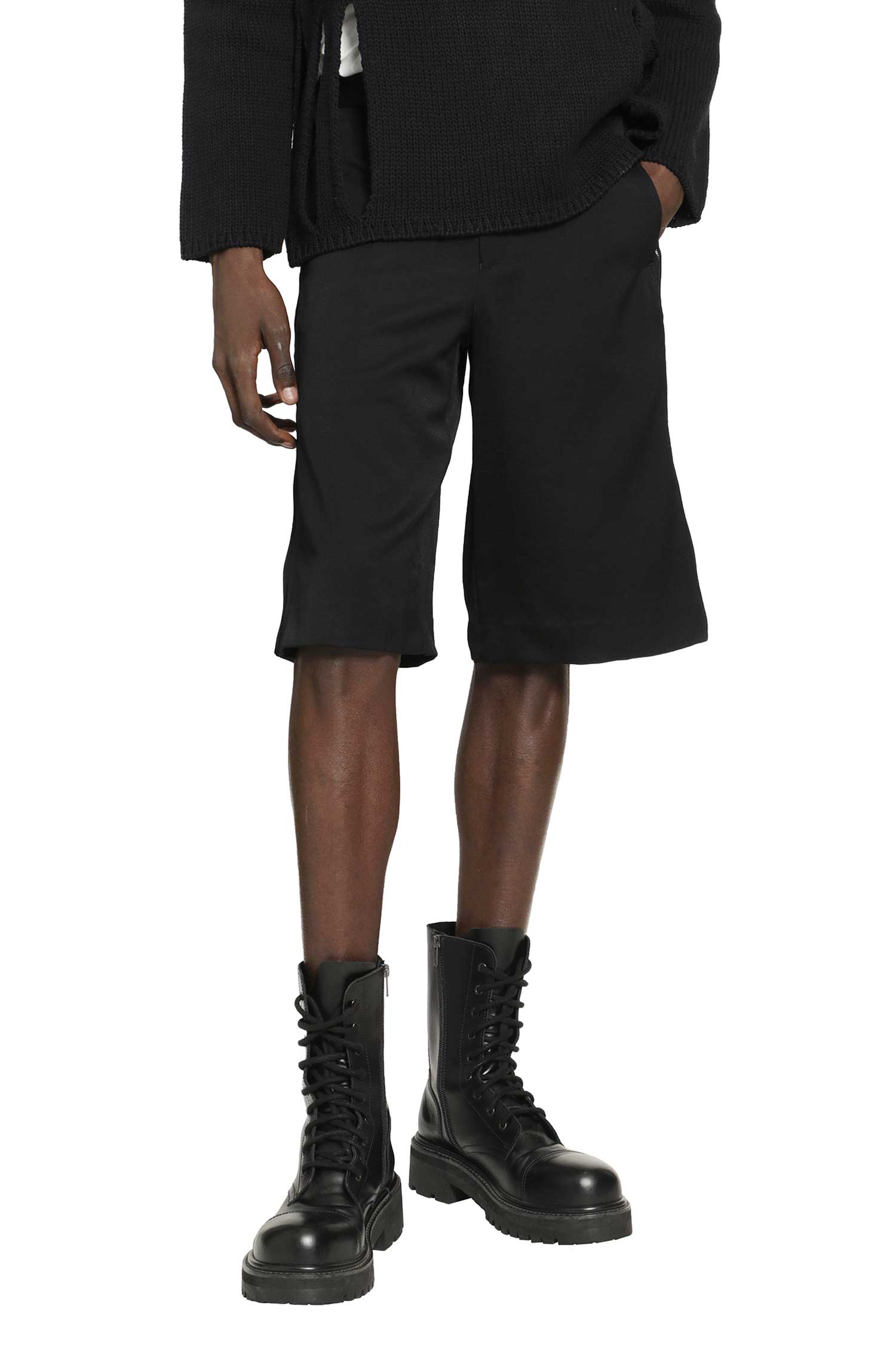 Оригінальна Zip-Detailed Tailored Shorts Comme des garcons – боковий вид