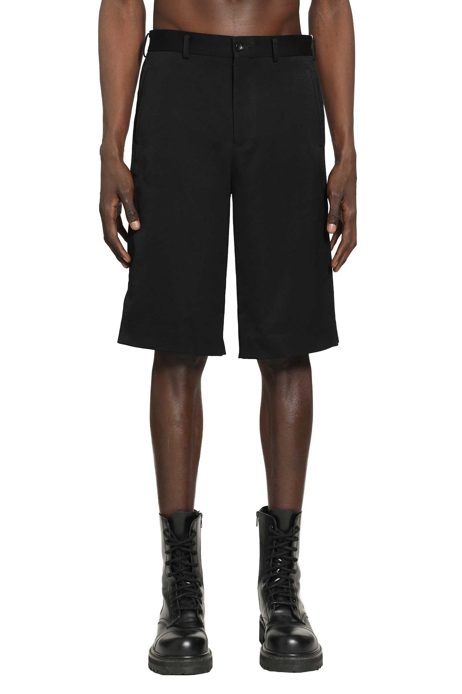 Оригінальна Zip-Detailed Tailored Shorts Comme des garcons – вид ззаду