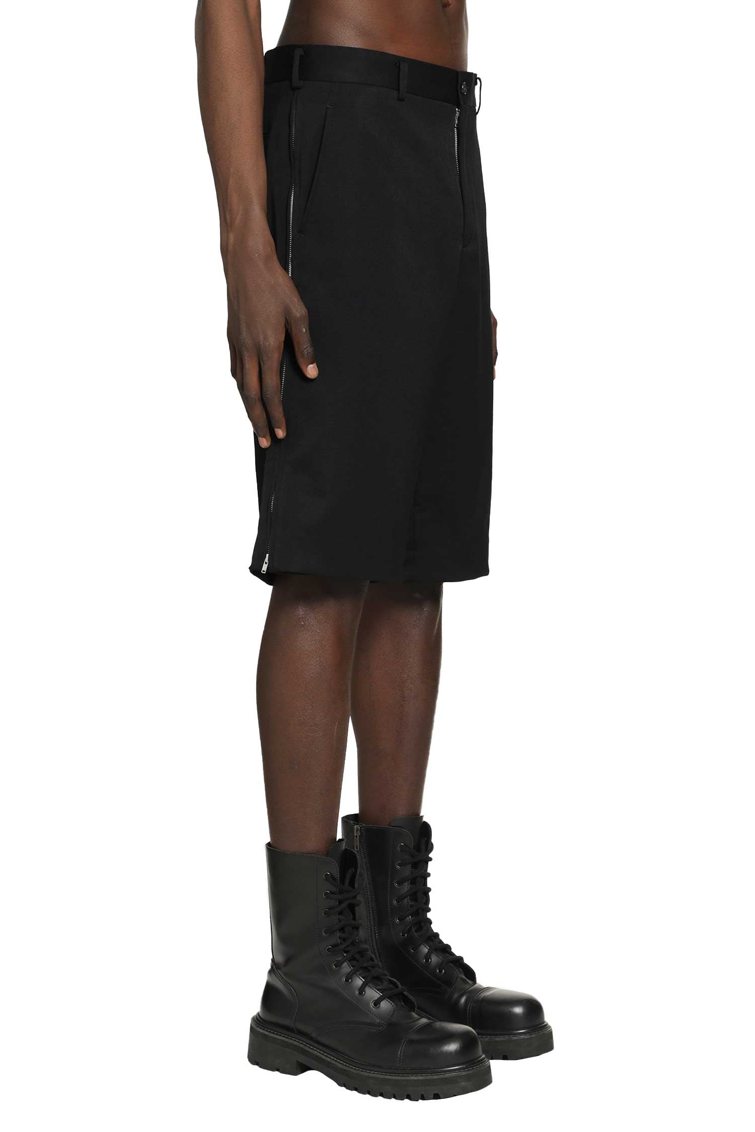 Оригінальна Zip-Detailed Tailored Shorts Comme des garcons – детальний вид