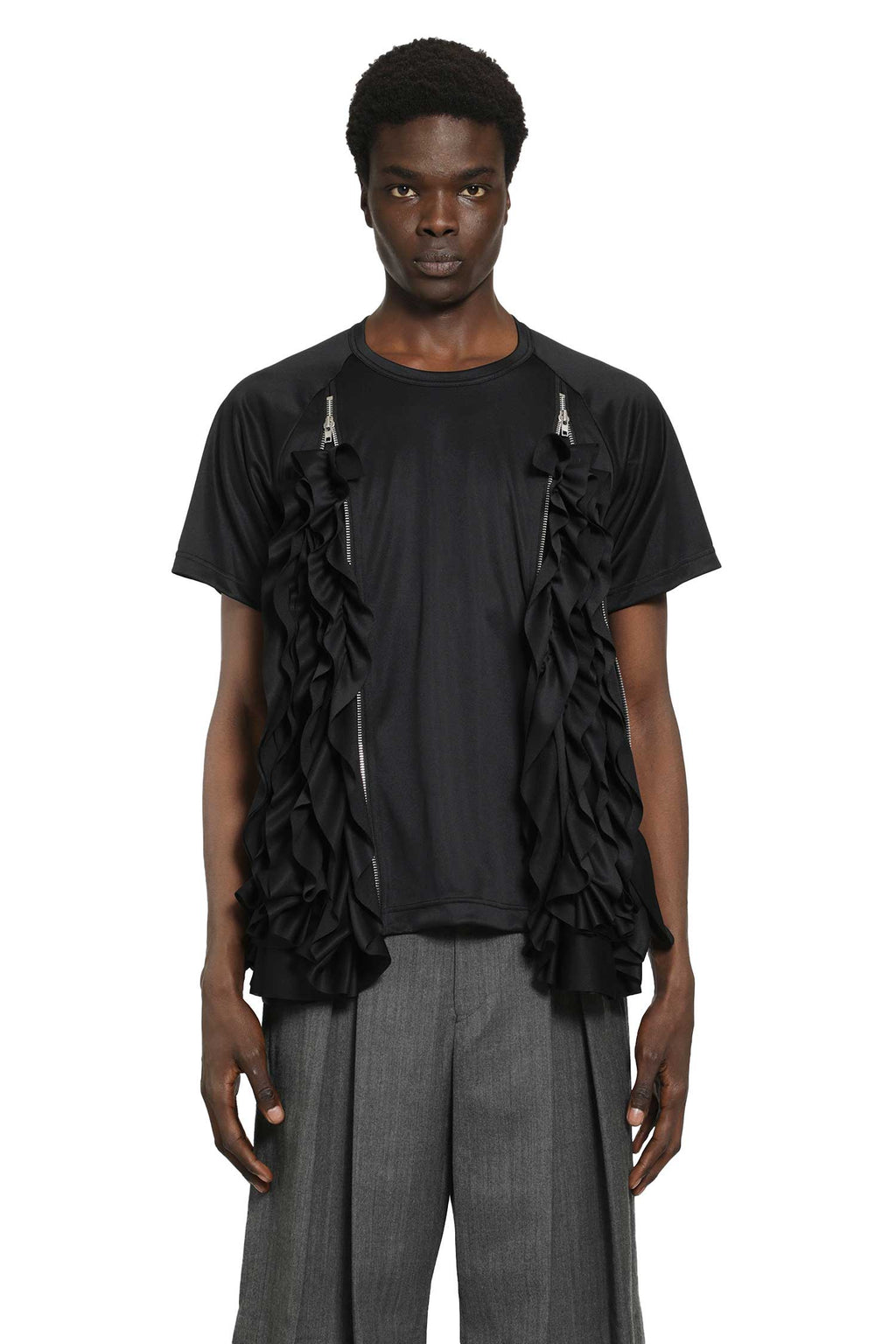 Оригінальна Ruffled Poly Jersey T-Shirt Comme des garcons – боковий вид