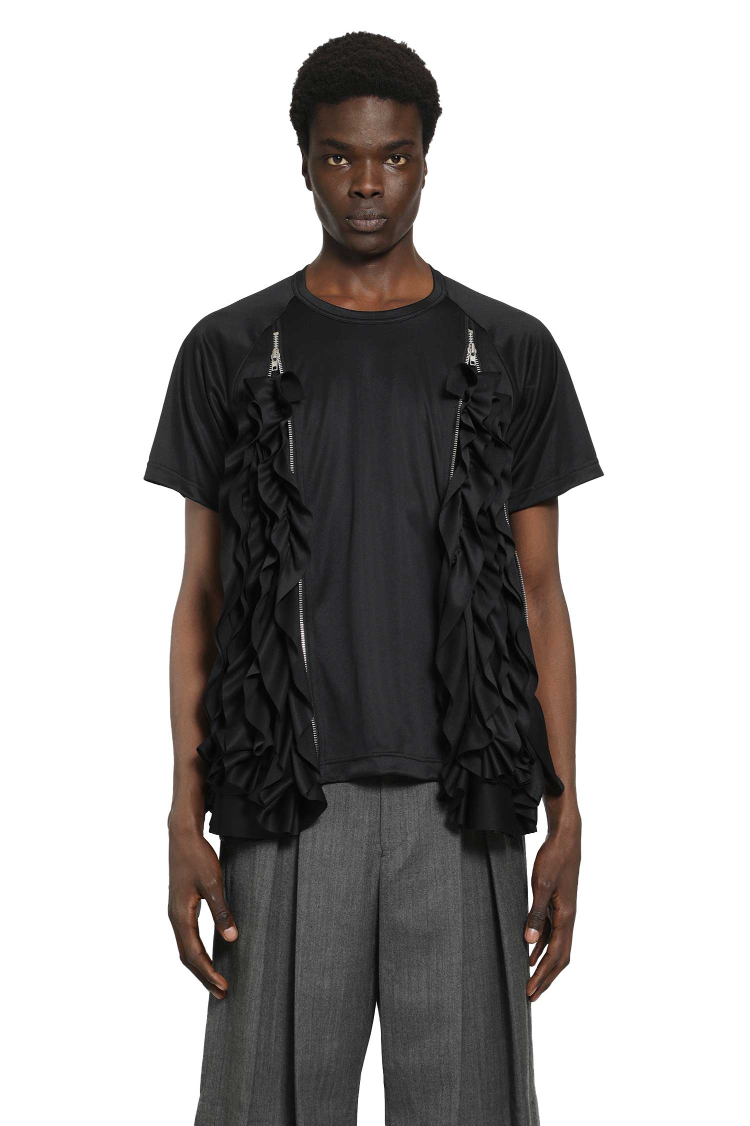 Оригінальна Ruffled Poly Jersey T-Shirt Comme des garcons – боковий вид