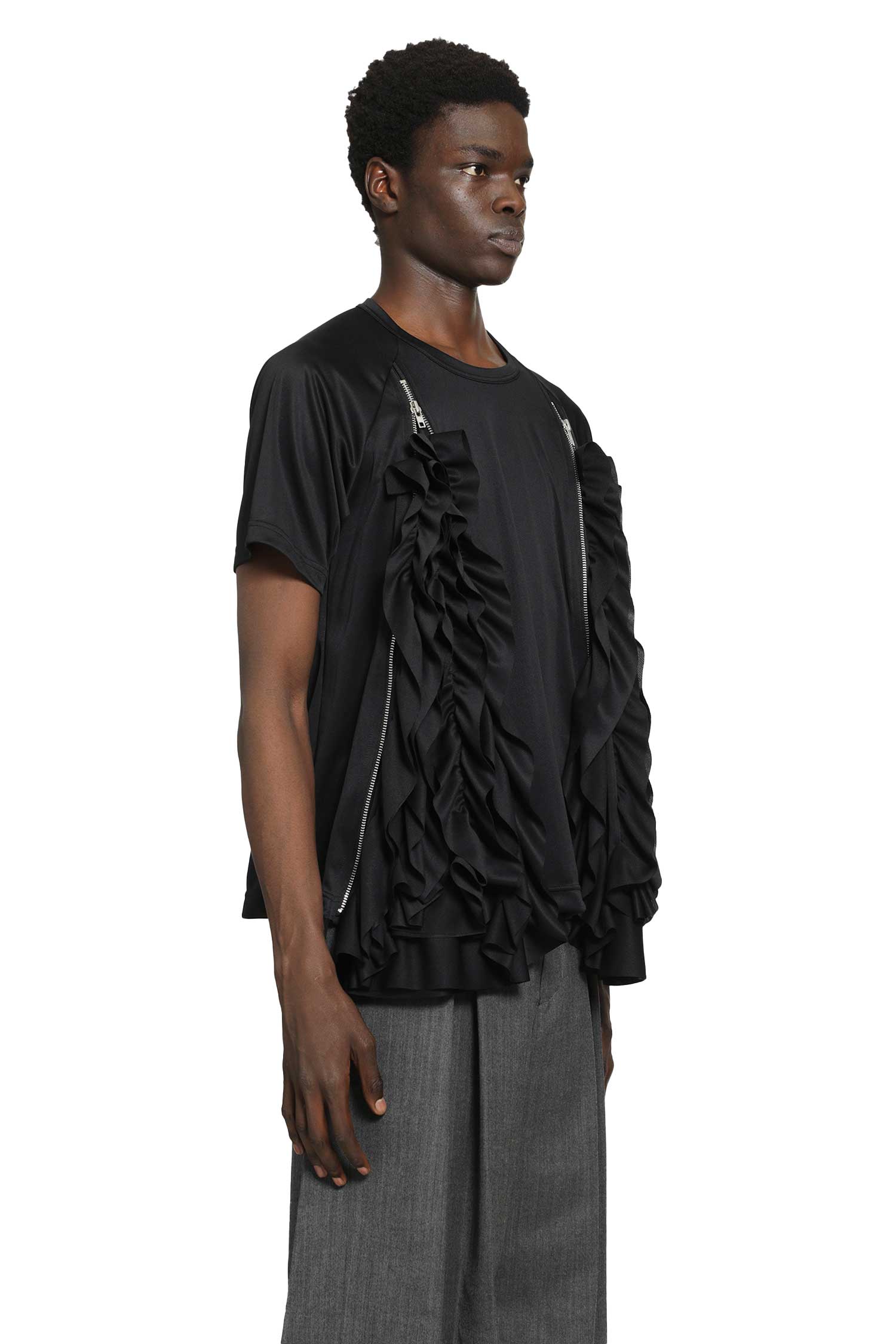 Оригінальна Ruffled Poly Jersey T-Shirt Comme des garcons – детальний вид