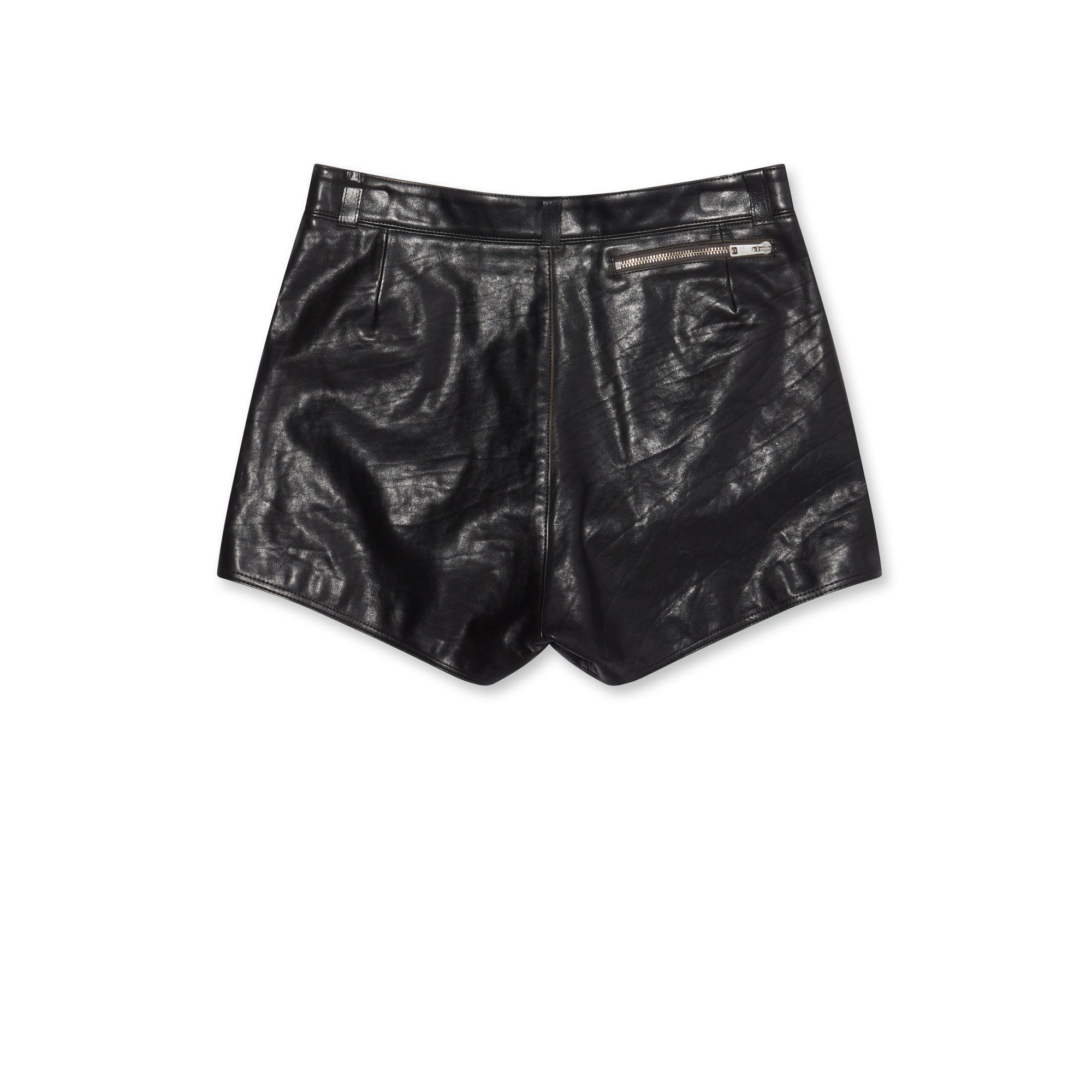Mens Leather Shorts Prada – Гарантія оригінальності – вид ззаду