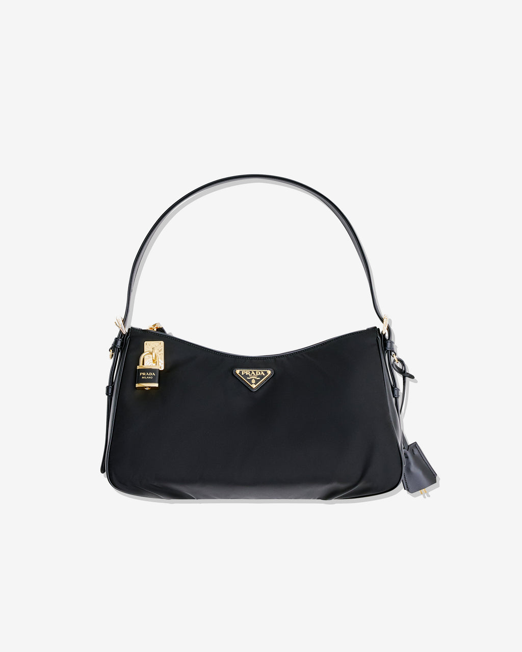 Оригінальна Womens Aimée Large Re Nylon And Leather Shoulder Bag Prada – боковий вид