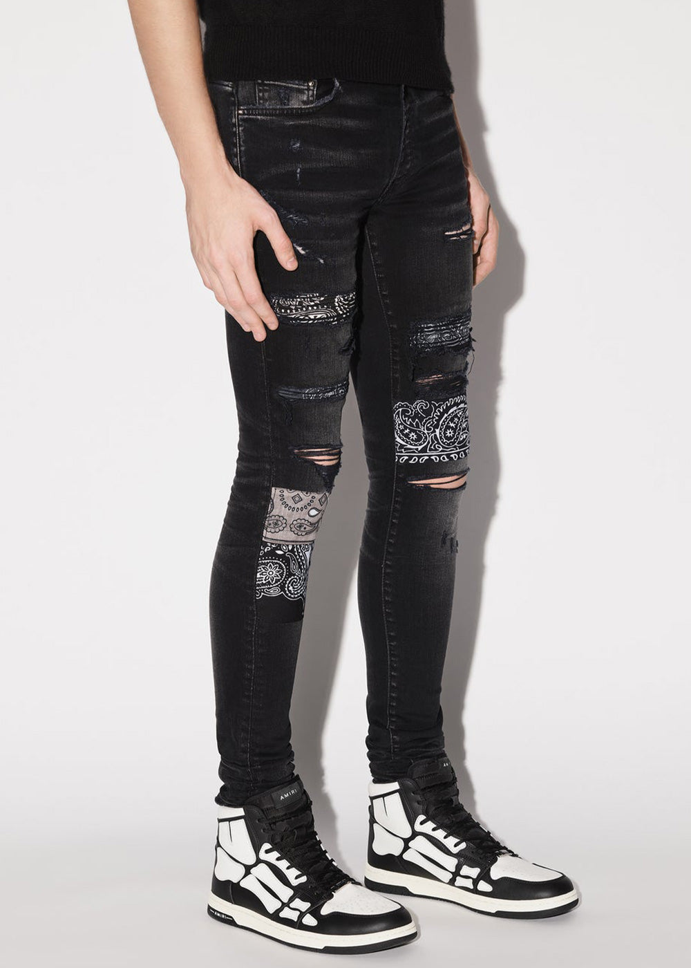 Оригінальна Vintage Bandana Artpatch Jeans Amiri – збільшений вид