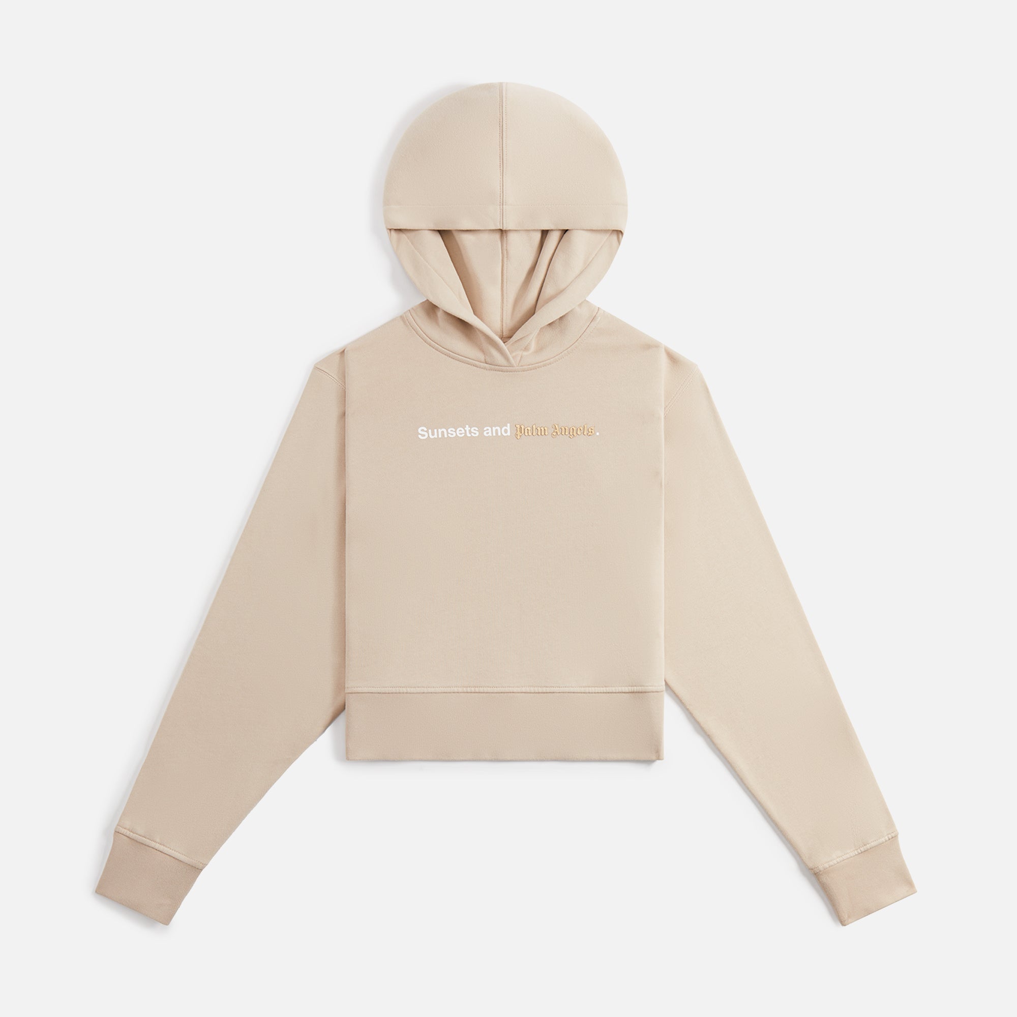 Senset Fitted Hoodie Beige Palm angels оригінал – Купити в Україні – боковий вид