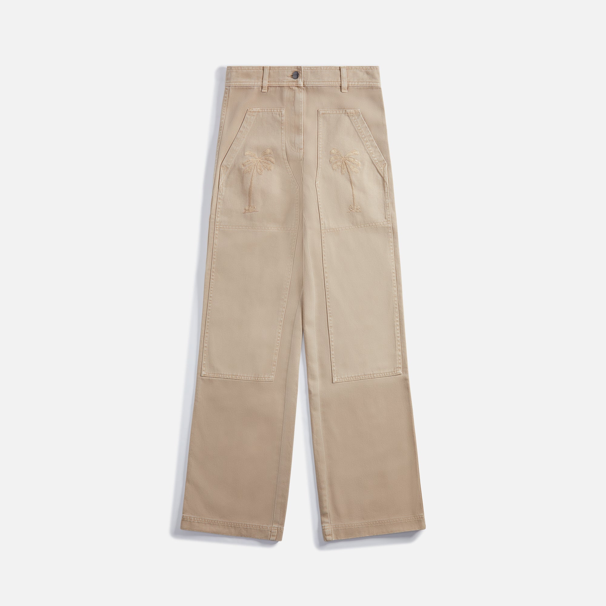 Оригінальна Gd Bull Cargo Pants Beige Palm angels – боковий вид