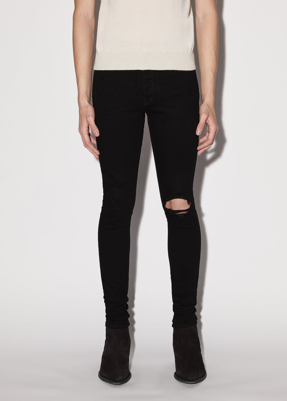 Black Broken Jeans Amiri оригінал – Купити в Україні – вид ззаду