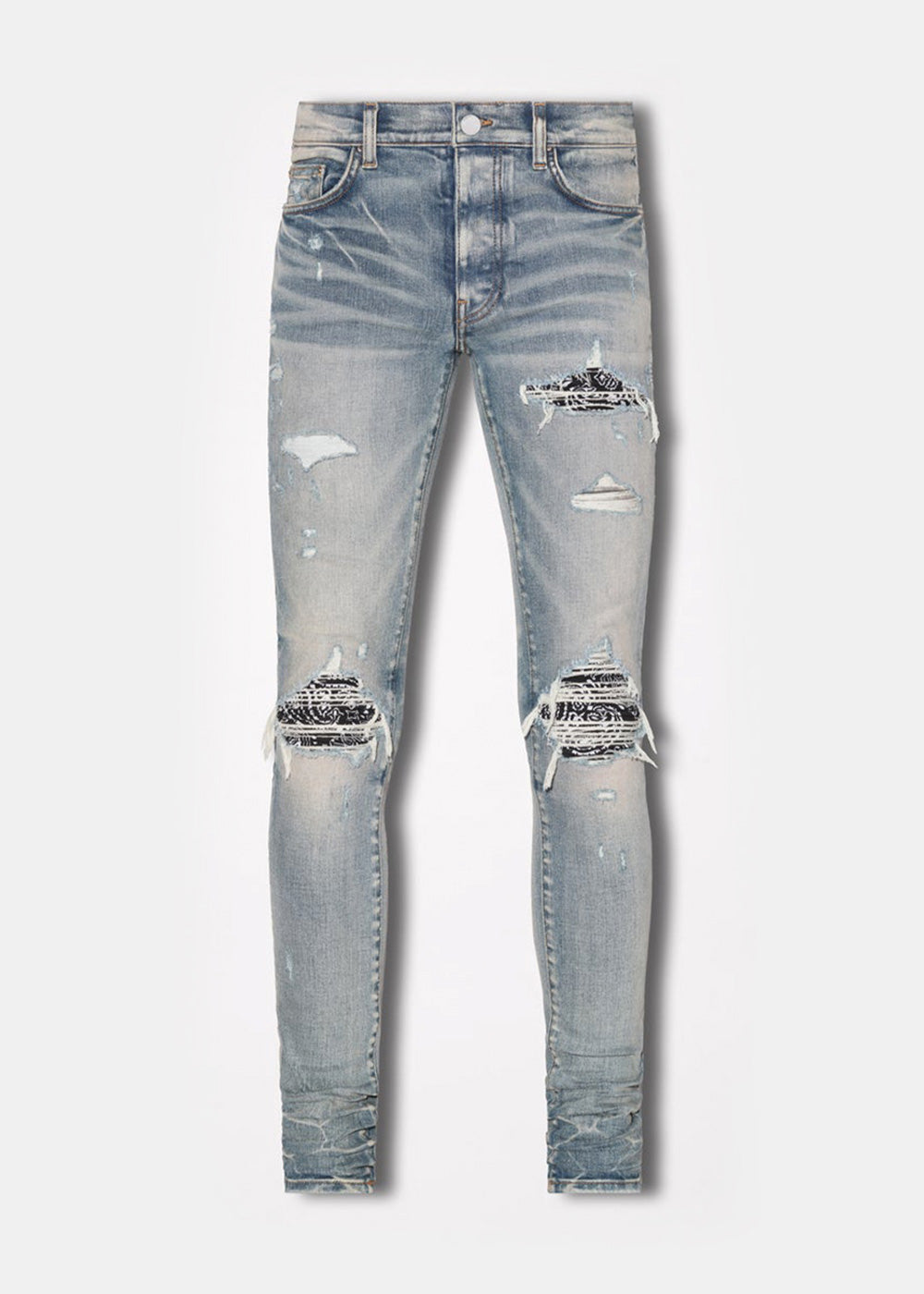 Clay Indigo Mx1 Bandana Jeans Amiri – Гарантія оригінальності – боковий вид