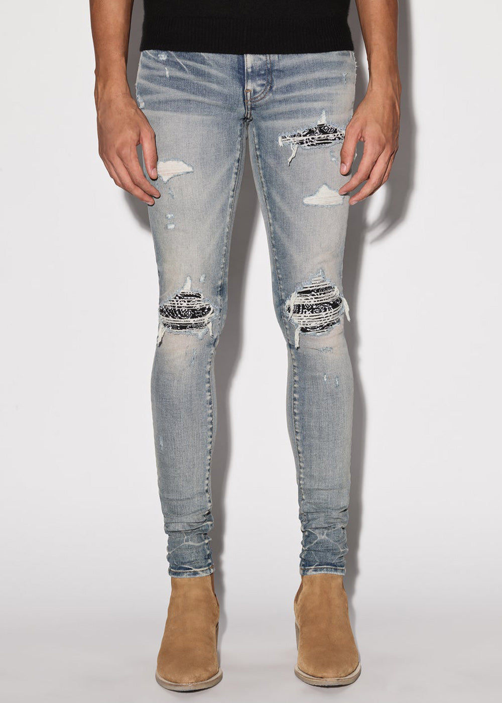 Clay Indigo Mx1 Bandana Jeans Amiri – Гарантія оригінальності – вид ззаду