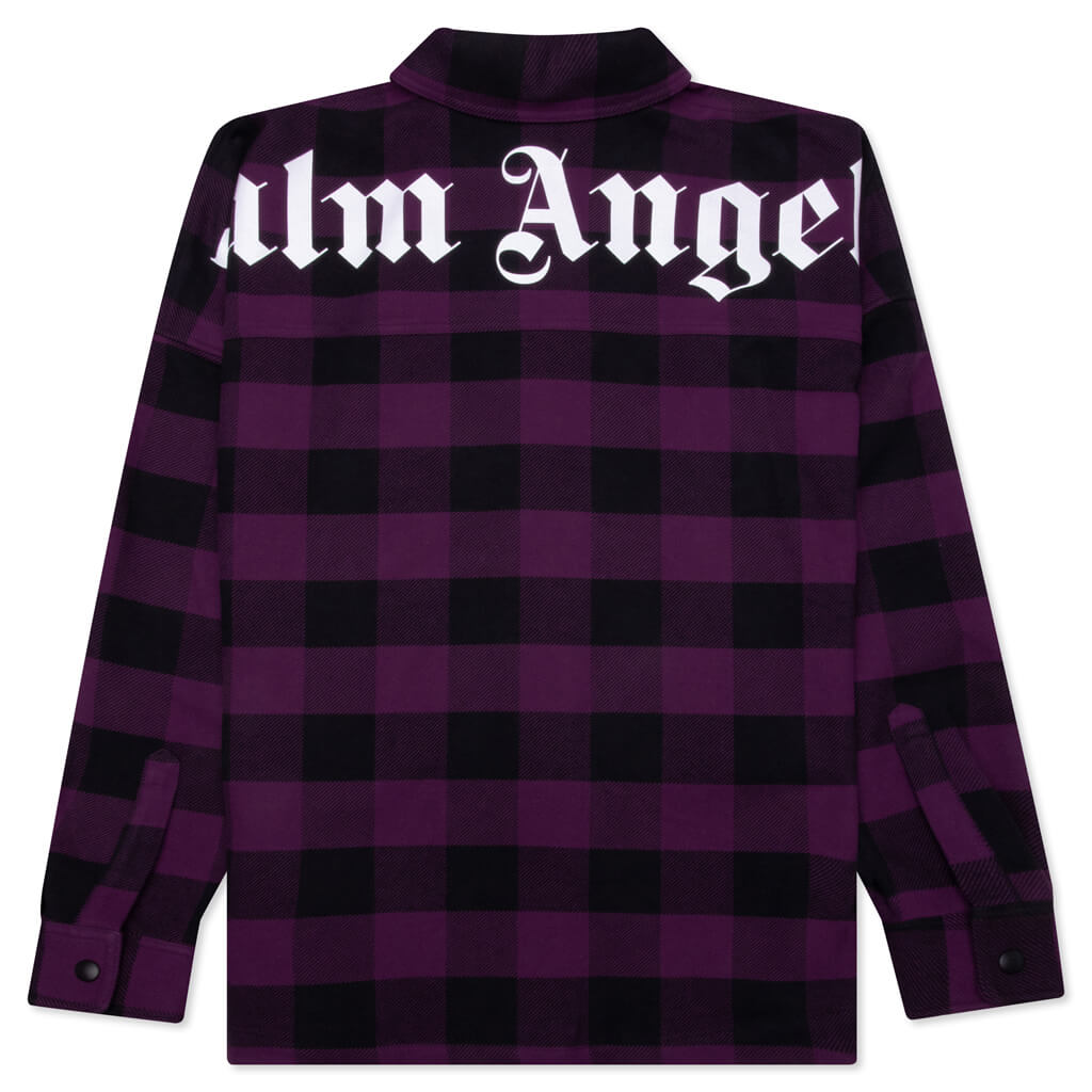 Classic Logo Overshirt Palm angels оригінал – Купити в Україні – вид ззаду