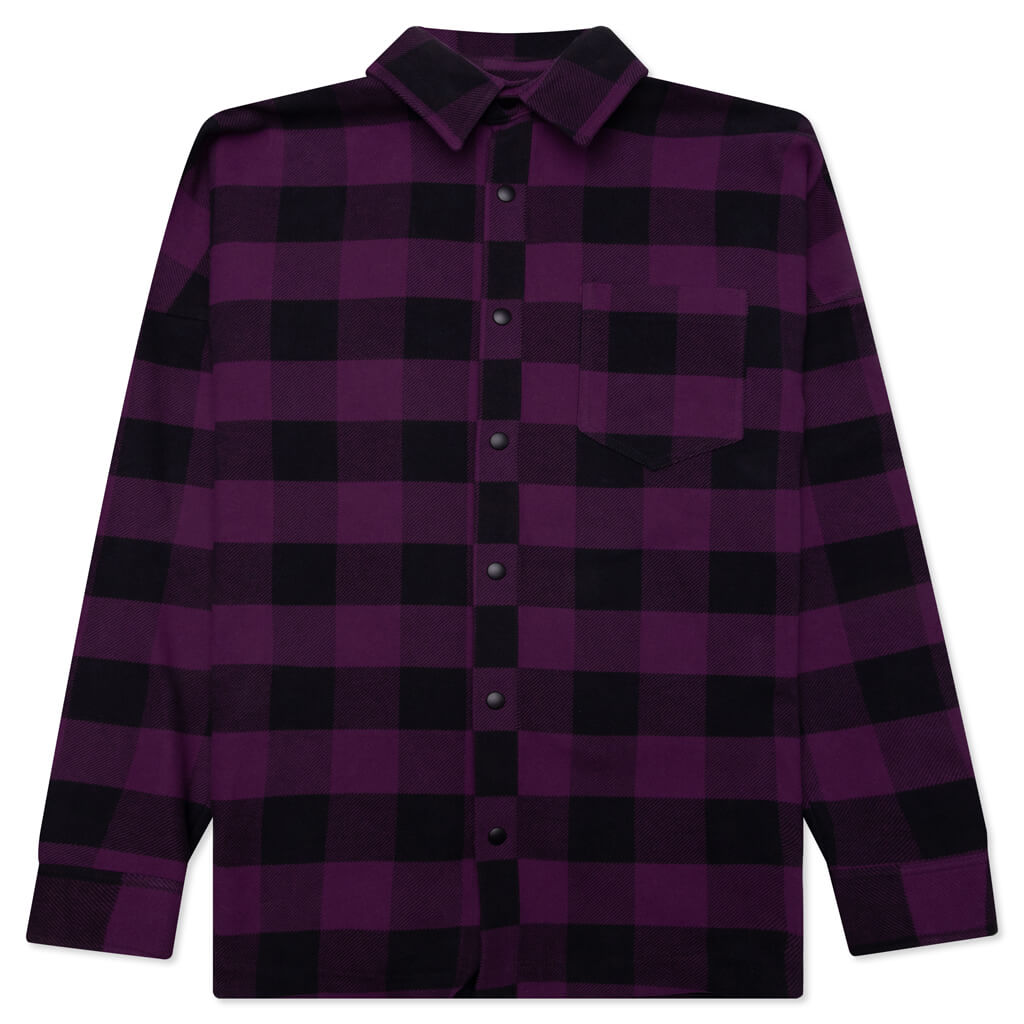 Classic Logo Overshirt Palm angels оригінал – Купити в Україні – боковий вид