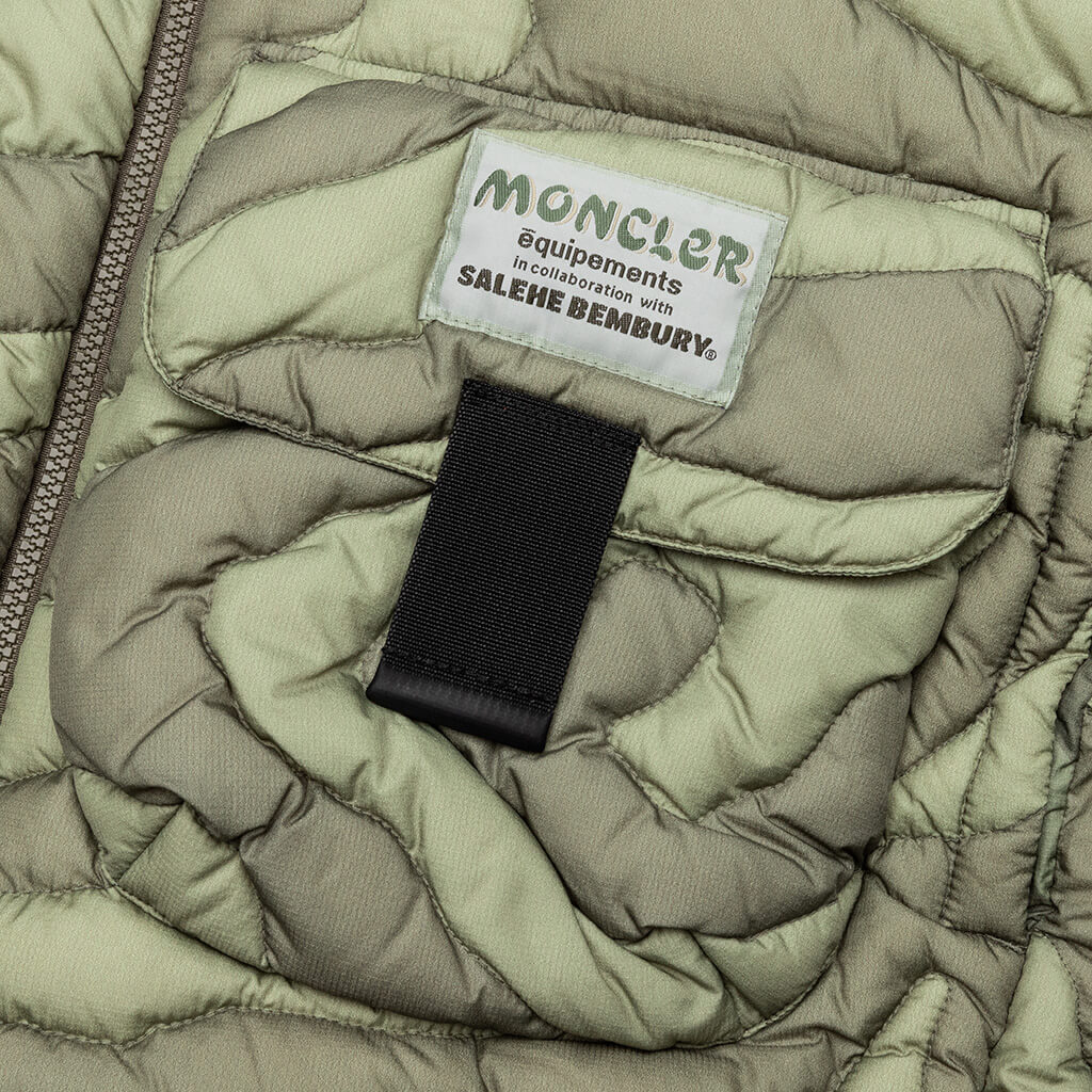 Moncler Genius x Salehe Bembury Peano Short Down Jacket - Dark Green - MONCLER