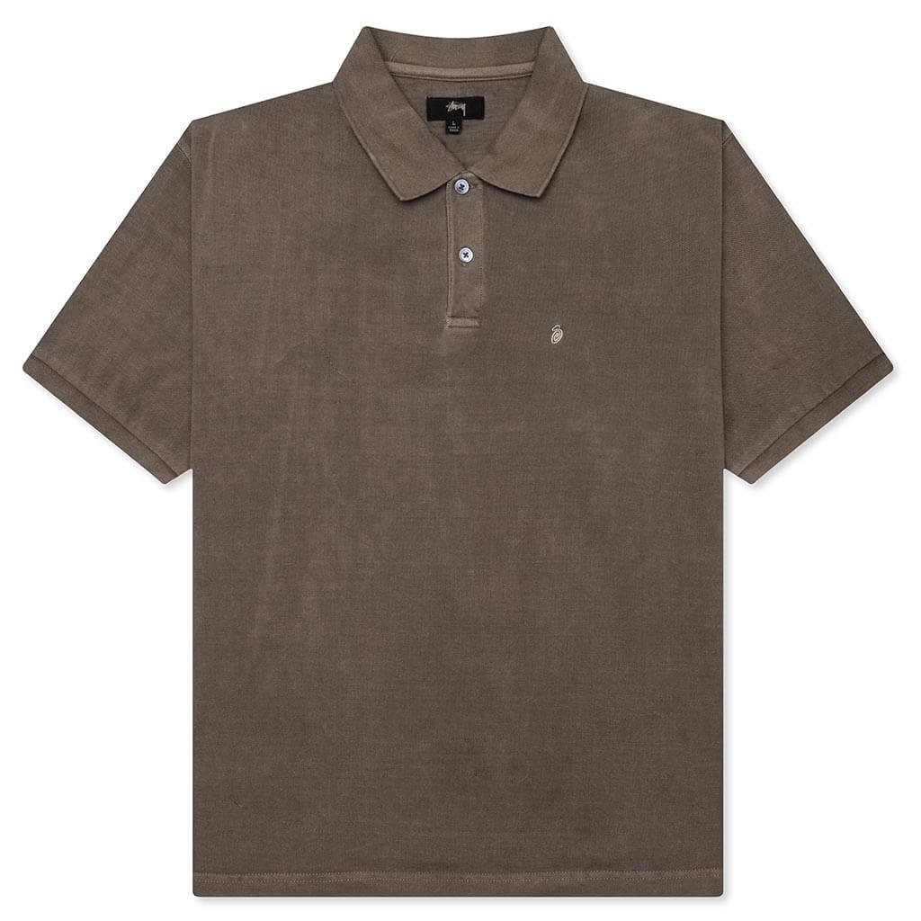 Pigment Dyed Pique Polo Stussy – Гарантія оригінальності – боковий вид