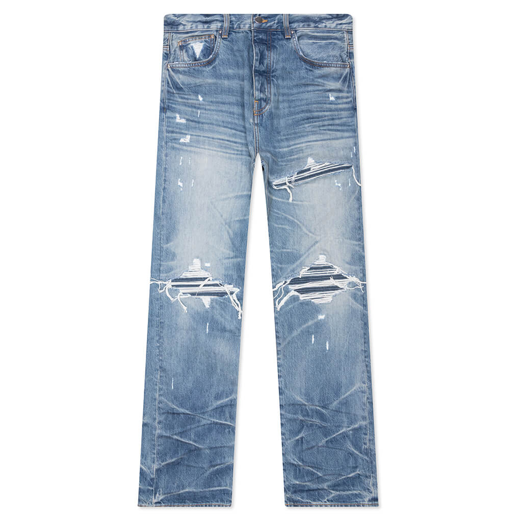Оригінальна Pleated Denim Straight Mx1 Jean Amiri – боковий вид