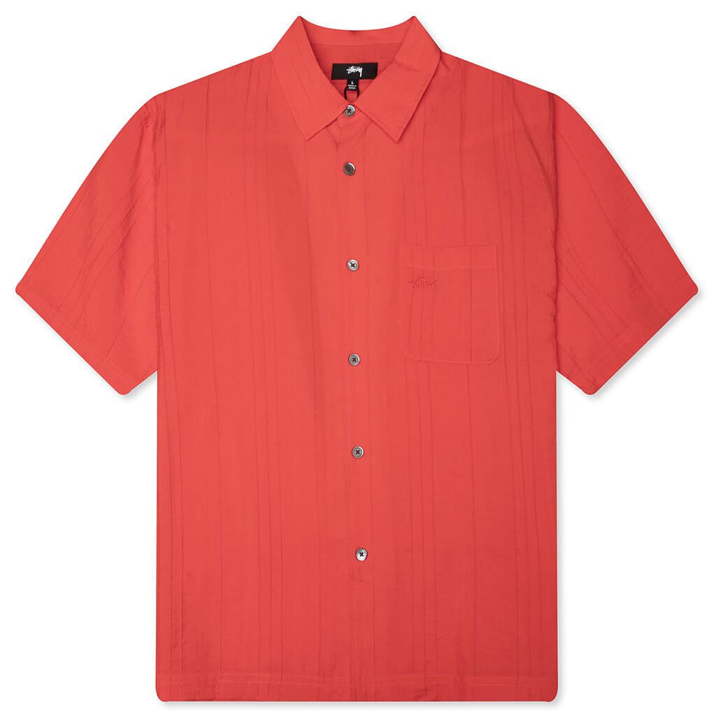 Pleated Textured Shirt Stussy – Гарантія оригінальності – боковий вид