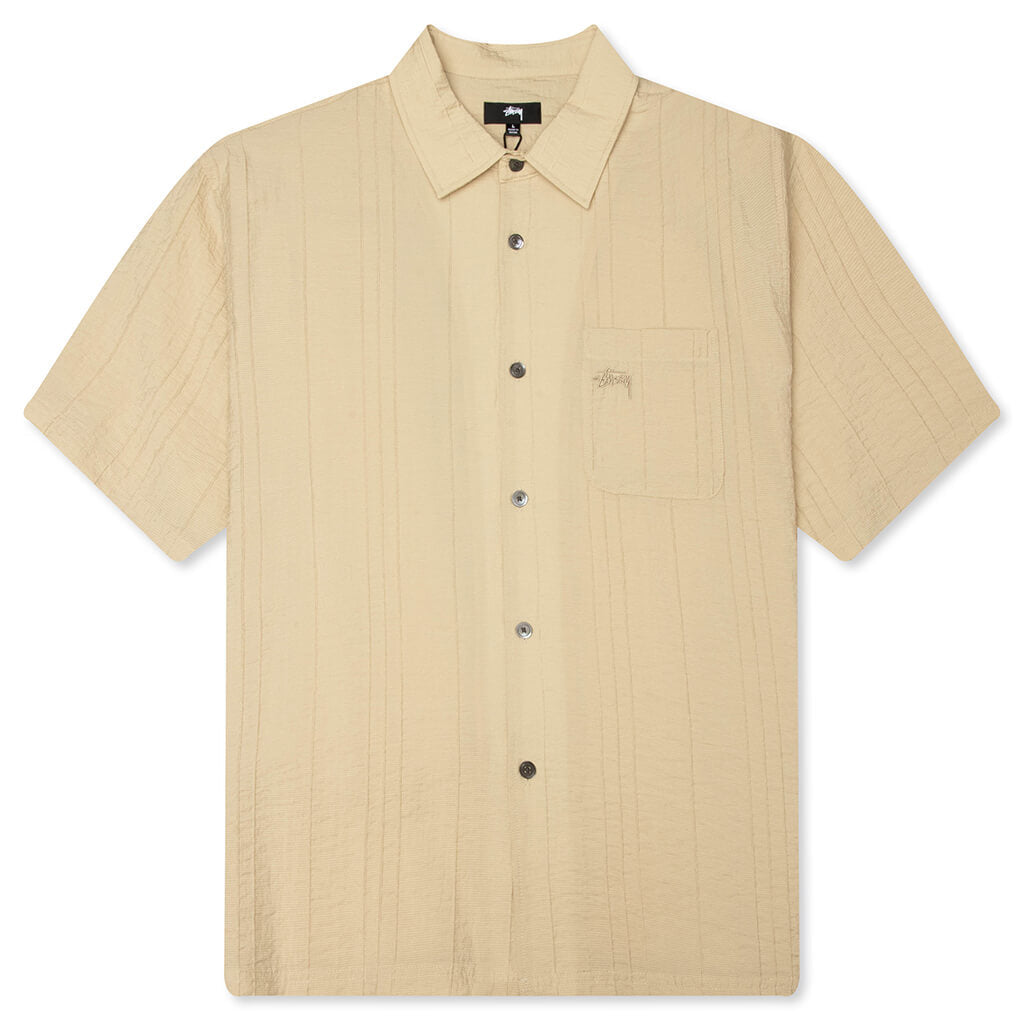 Pleated Textured Shirt Stussy – Гарантія оригінальності – боковий вид