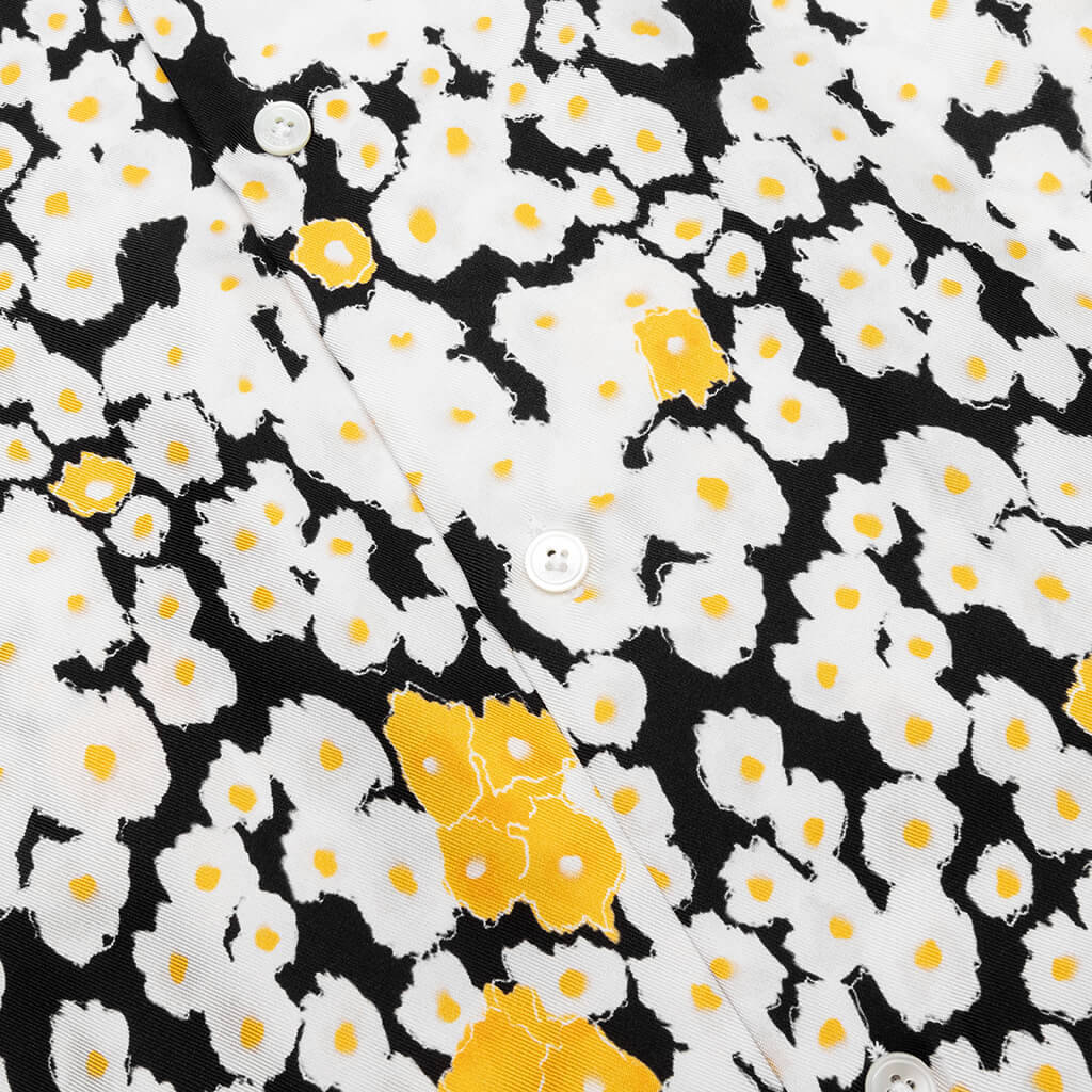 Printed Bowling Shirt - Black - LANVIN