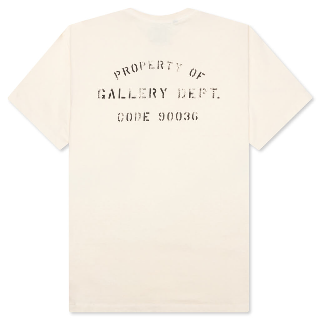 Property Of Stencil Tee Gallery department – Гарантія оригінальності – вид ззаду