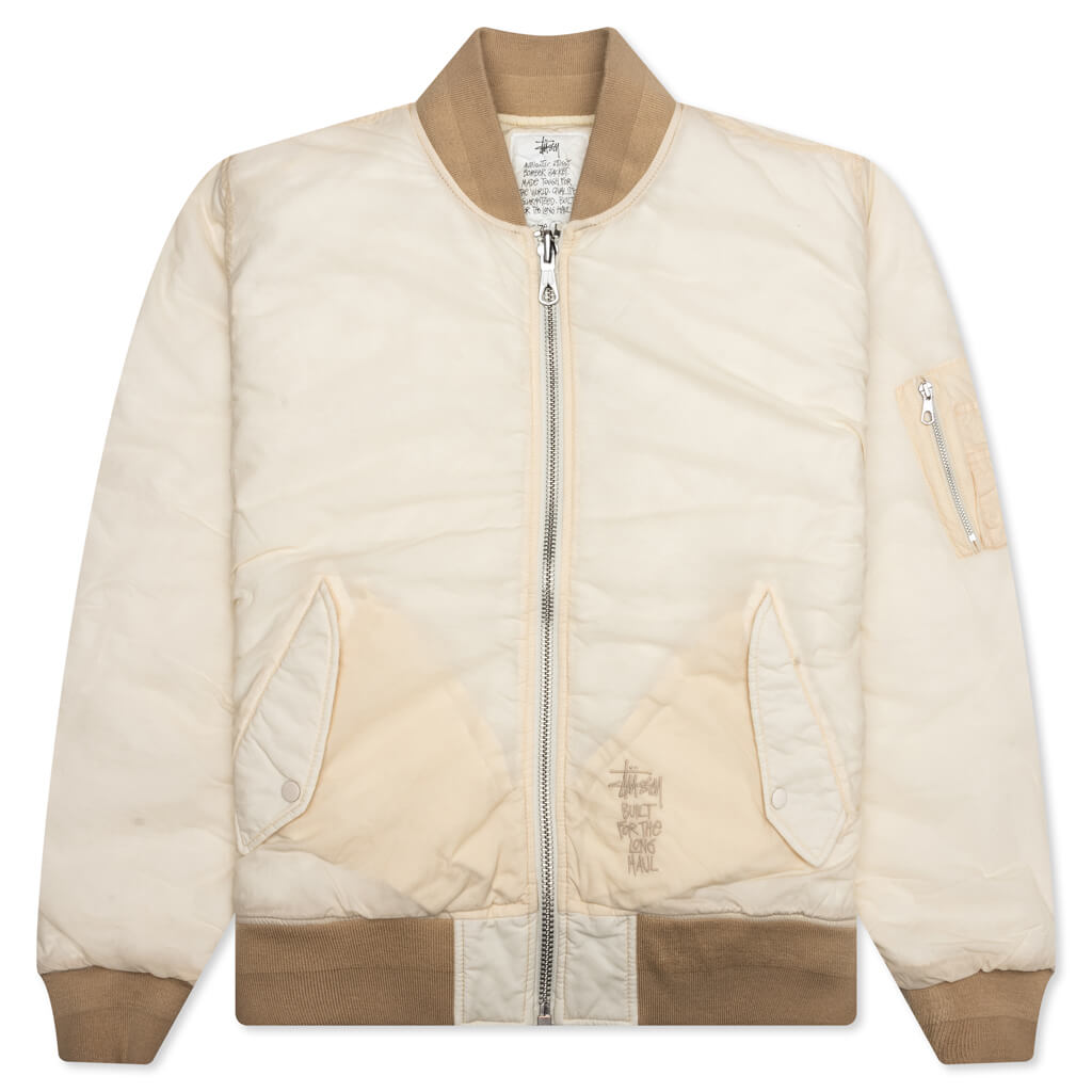 Оригінальна Quilted Bomber Waxed Stussy – боковий вид