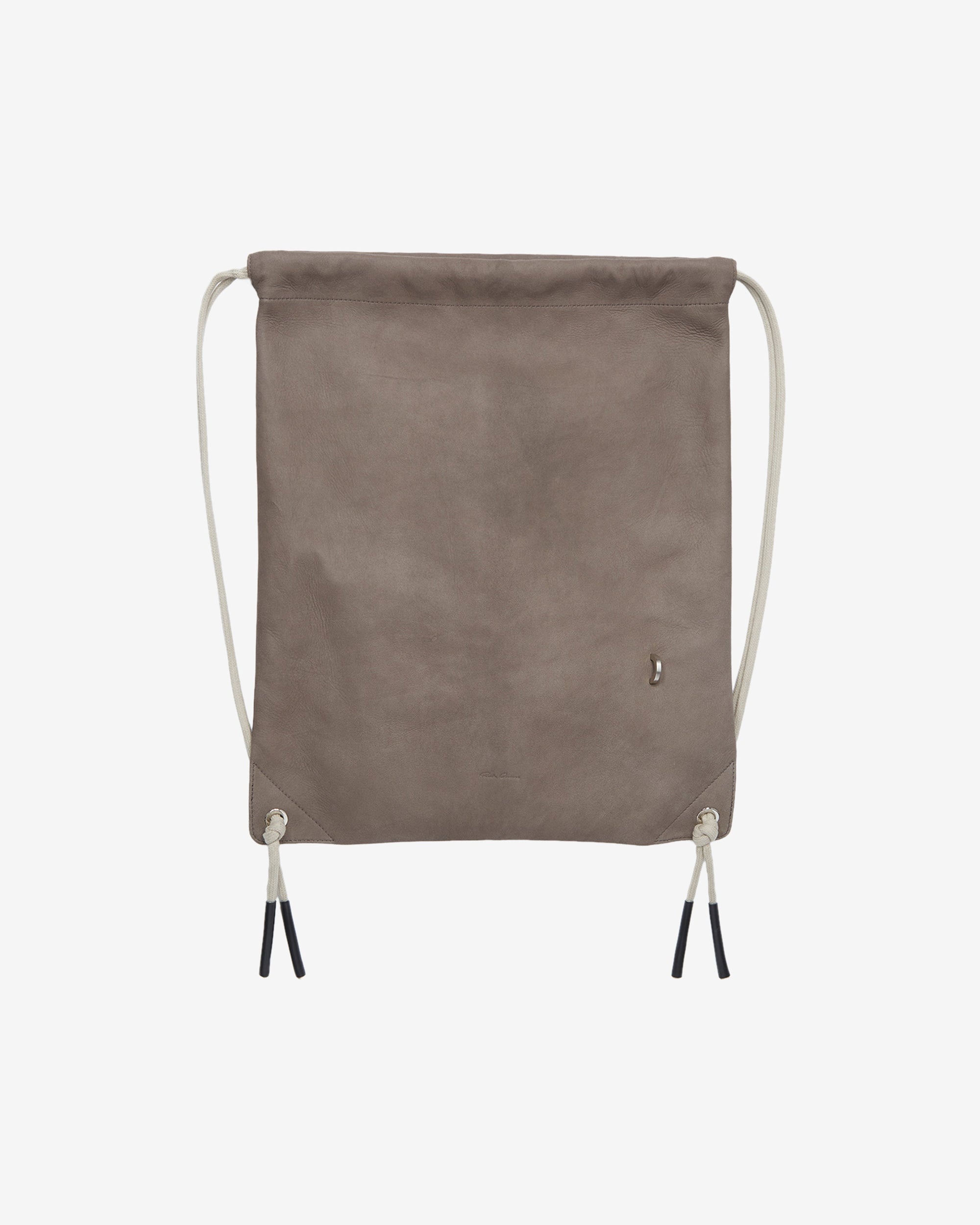 Mens Drawstring Backpack Rick owens – Гарантія оригінальності – боковий вид - RICK OWENS