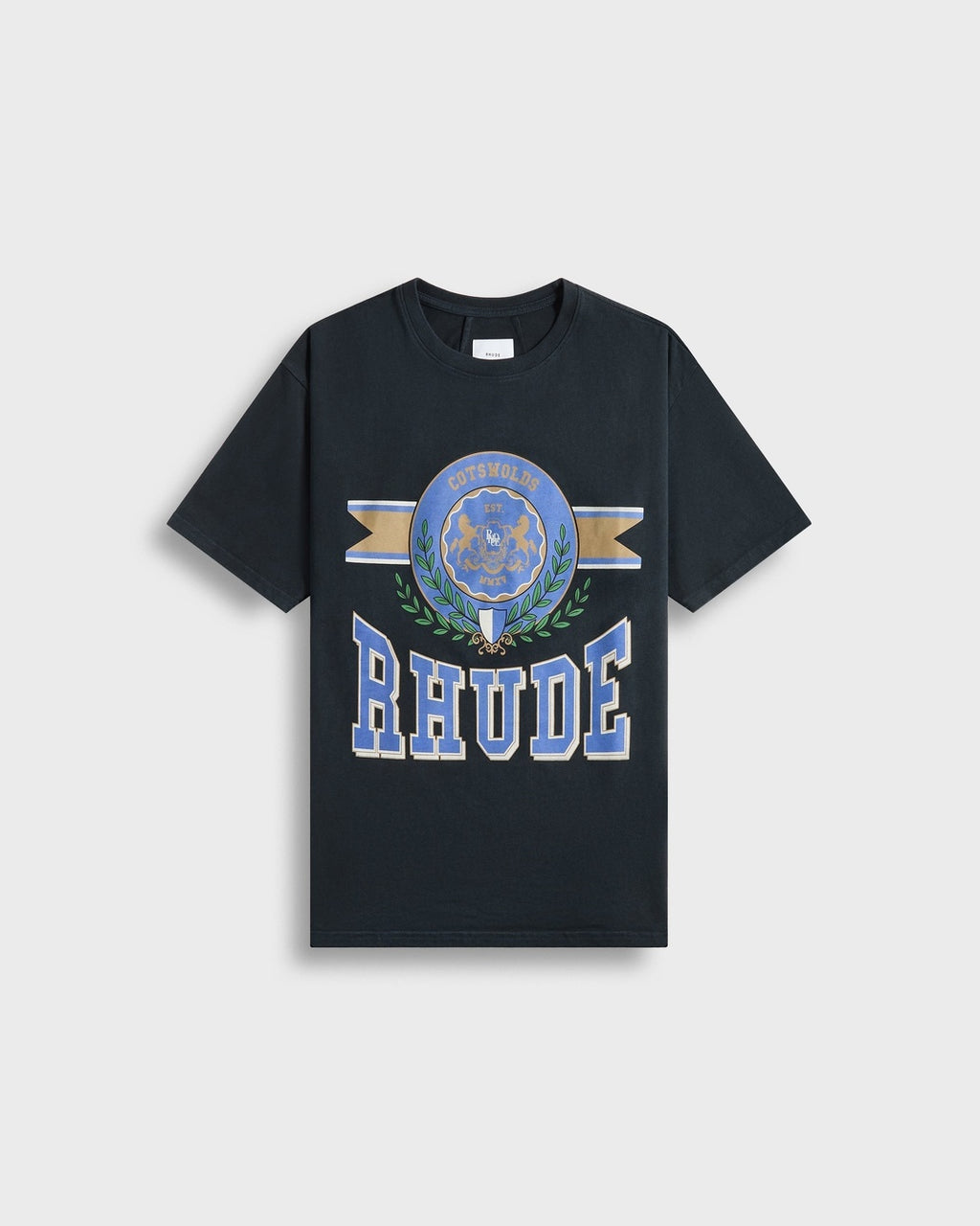 Black 'Cotswold' Crest T-shirt Rhude оригінал – Купити в Україні – боковий вид
