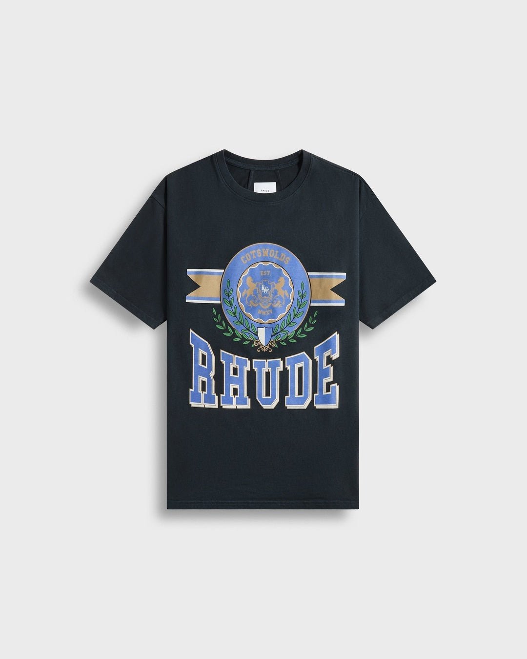 Black 'Cotswold' Crest T-shirt Rhude оригінал – Купити в Україні – боковий вид