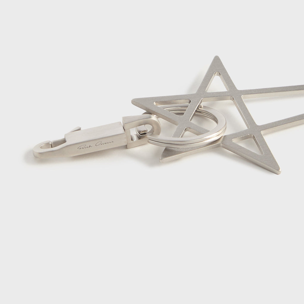 Big Pentagram Keychain Palladium Rick owens оригінал – Купити в Україні – вид ззаду