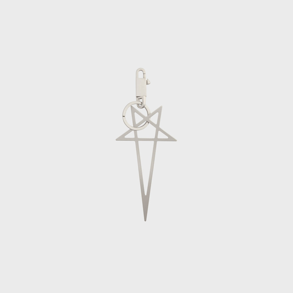 Big Pentagram Keychain Palladium Rick owens оригінал – Купити в Україні – боковий вид