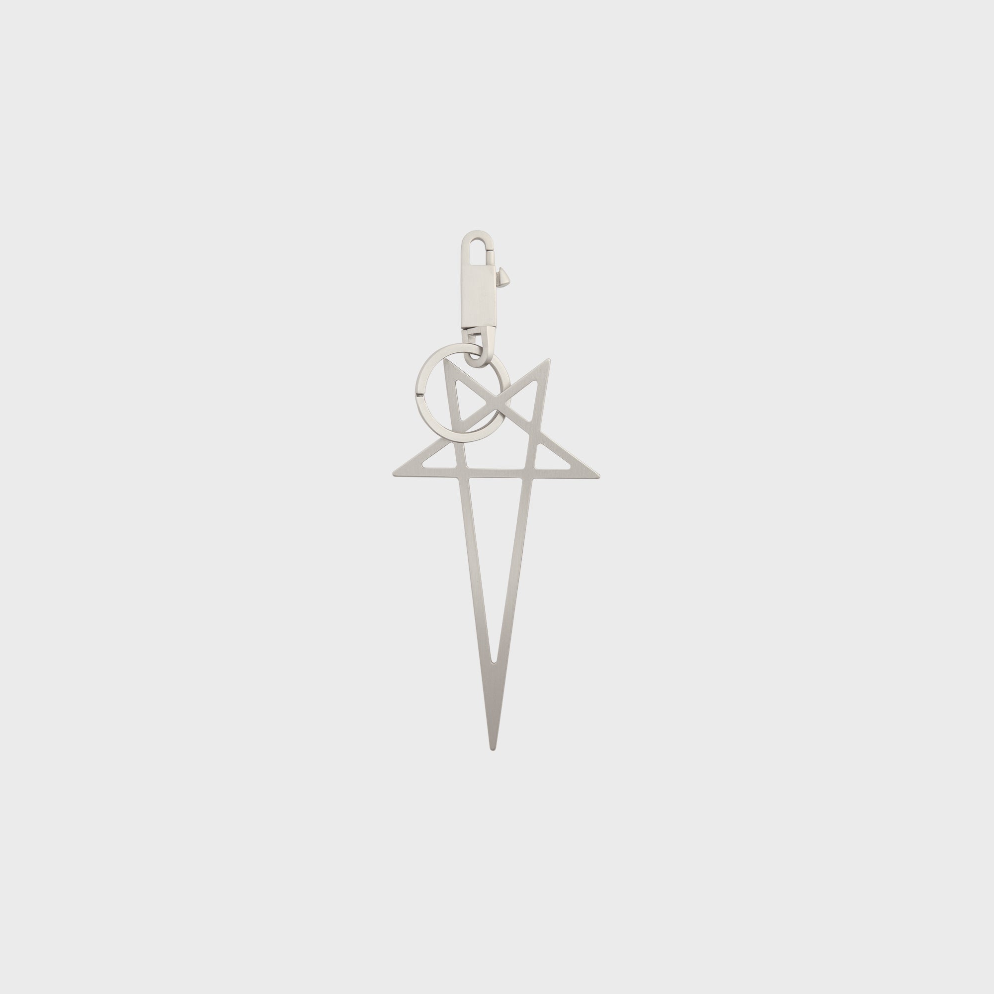 Big Pentagram Keychain Palladium Rick owens оригінал – Купити в Україні – боковий вид