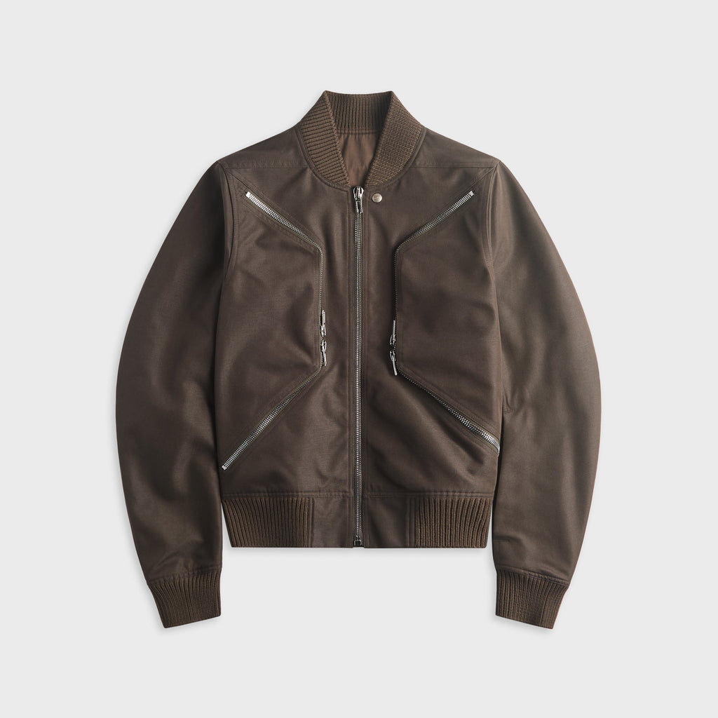 Heizer Flight Bomber Jacket Dark Dust Rick owens оригінал – Купити в Україні – боковий вид
