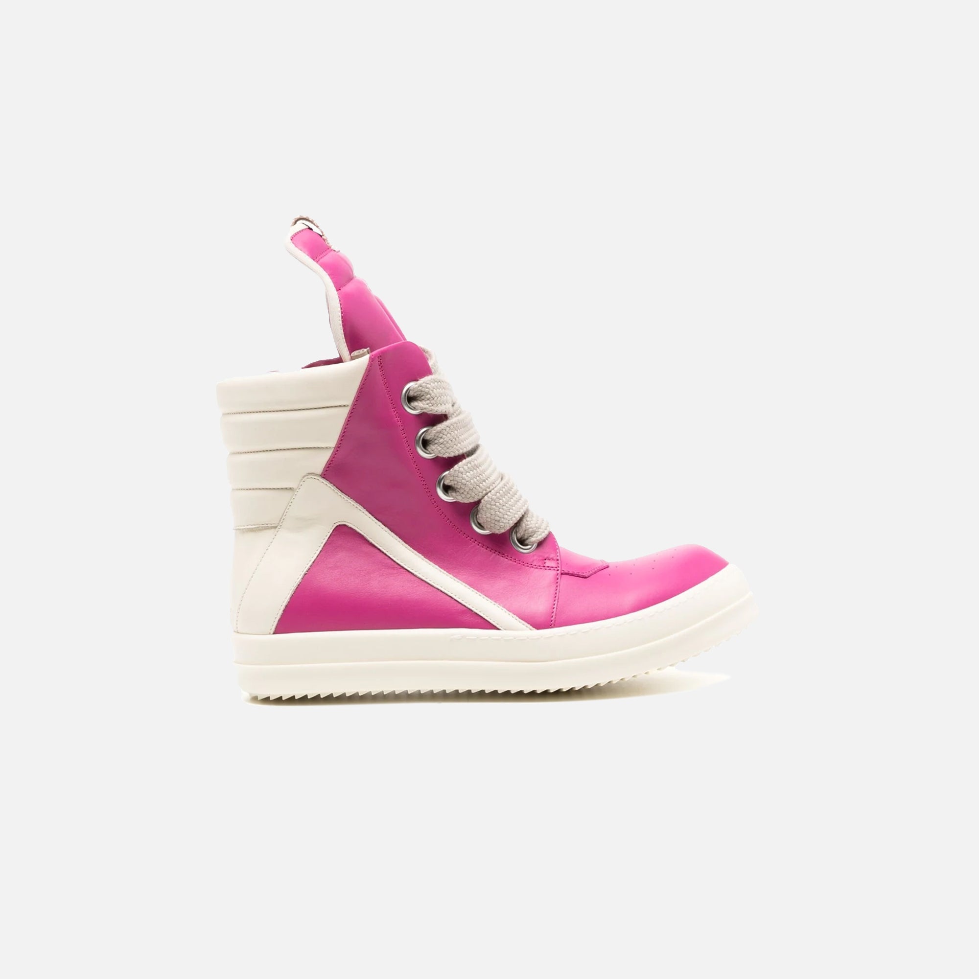 Оригінальна Wmns Scarpe Pelle Geobasket Hot Pink Rick owens – боковий вид