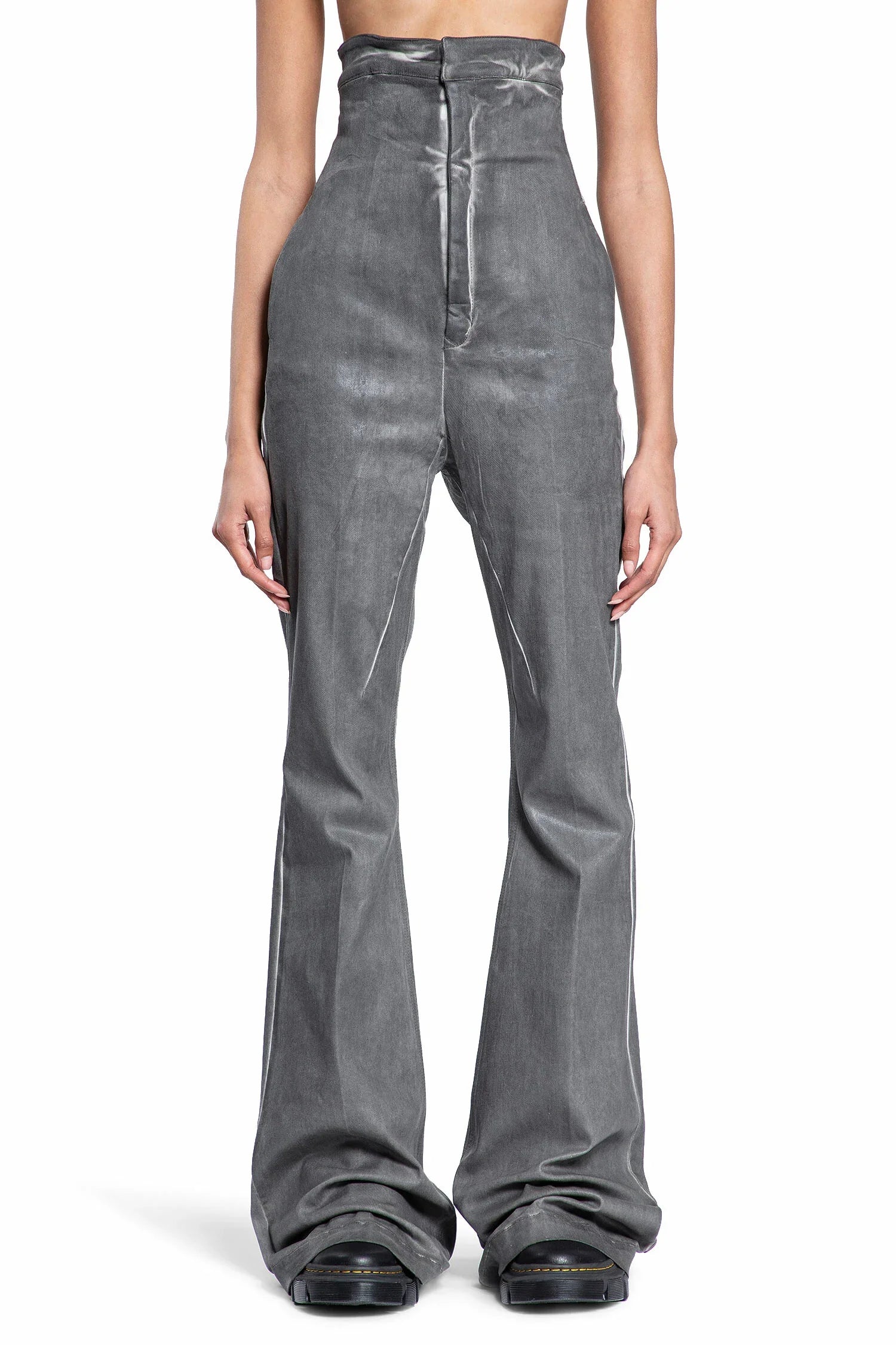 Woman Grey Jeans Rick owens – Гарантія оригінальності – вид ззаду