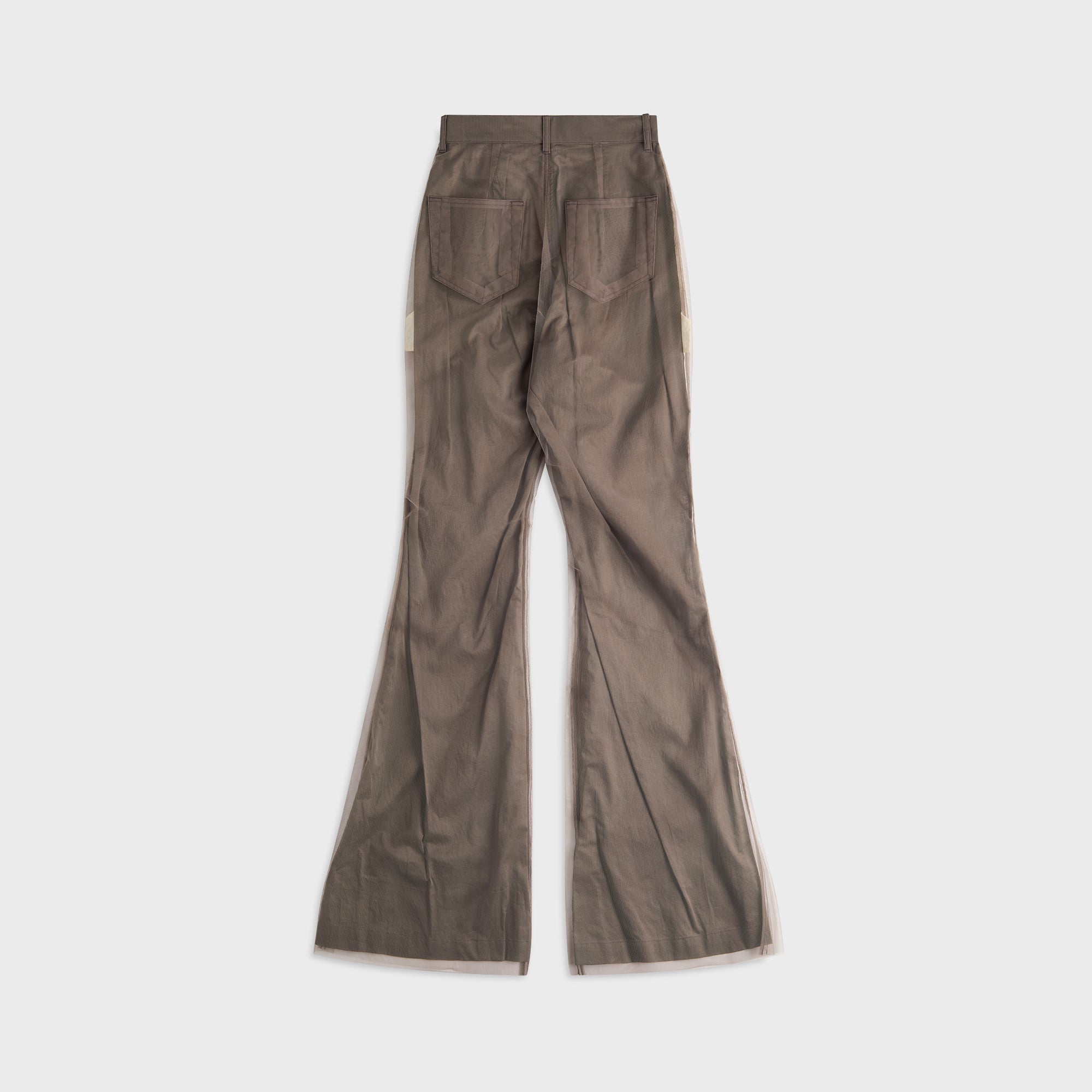 Bolan Mesh Bootcut Trousers Dust Rick owens оригінал – Купити в Україні – вид ззаду