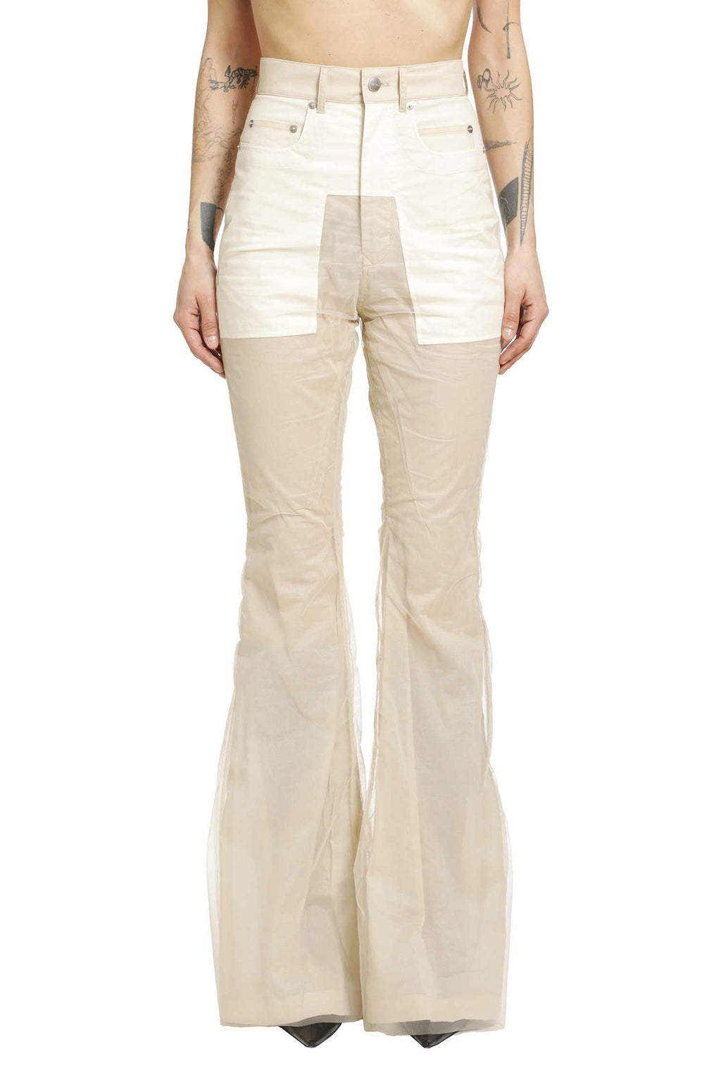 Temple Bolan Flared Trousers Rick owens – Гарантія оригінальності – вид ззаду