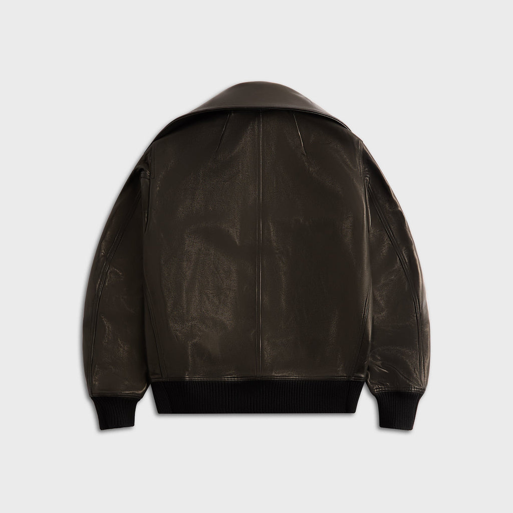 Оригінальна Concordians Dracucollar Flight Jacket Black Rick owens – вид ззаду