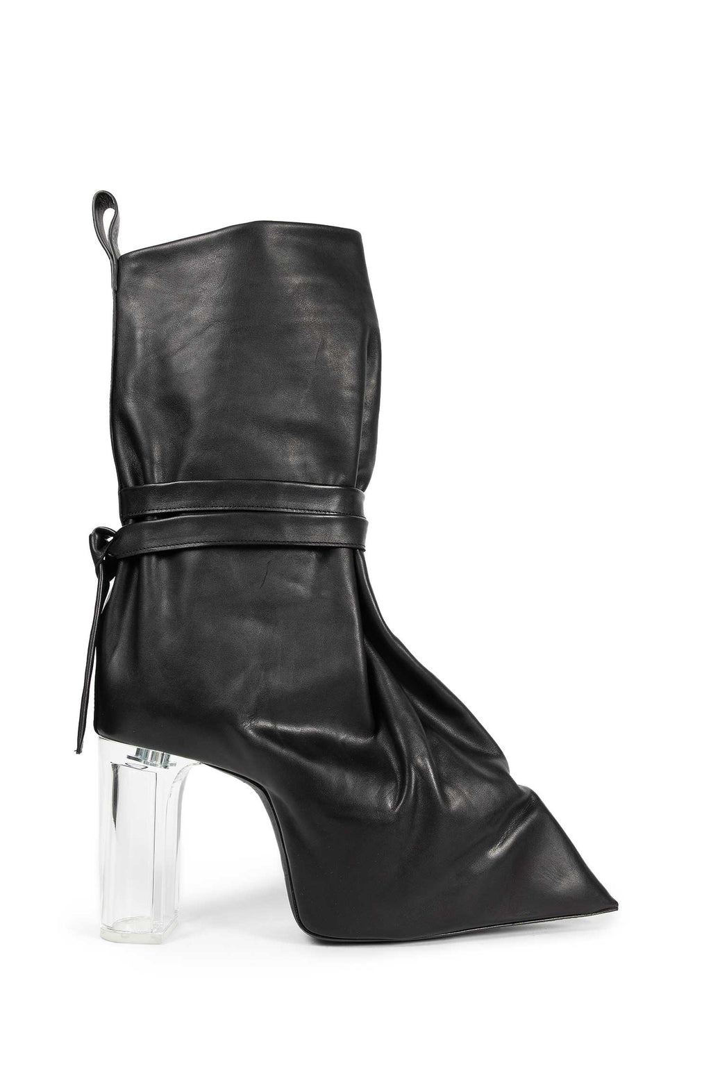 Tied Taco Kiss Boots In Leather Rick owens оригінал – Купити в Україні – боковий вид
