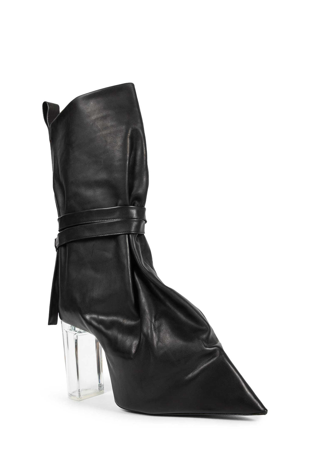 Tied Taco Kiss Boots In Leather Rick owens оригінал – Купити в Україні – вид ззаду