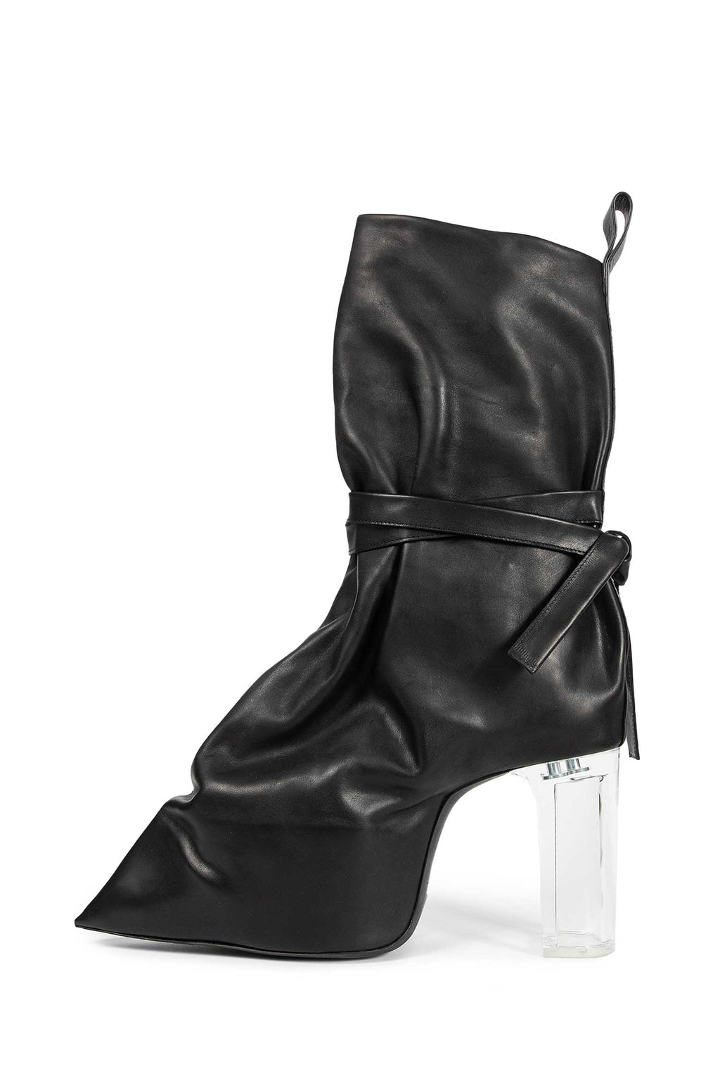 Tied Taco Kiss Boots In Leather Rick owens оригінал – Купити в Україні – збільшений вид