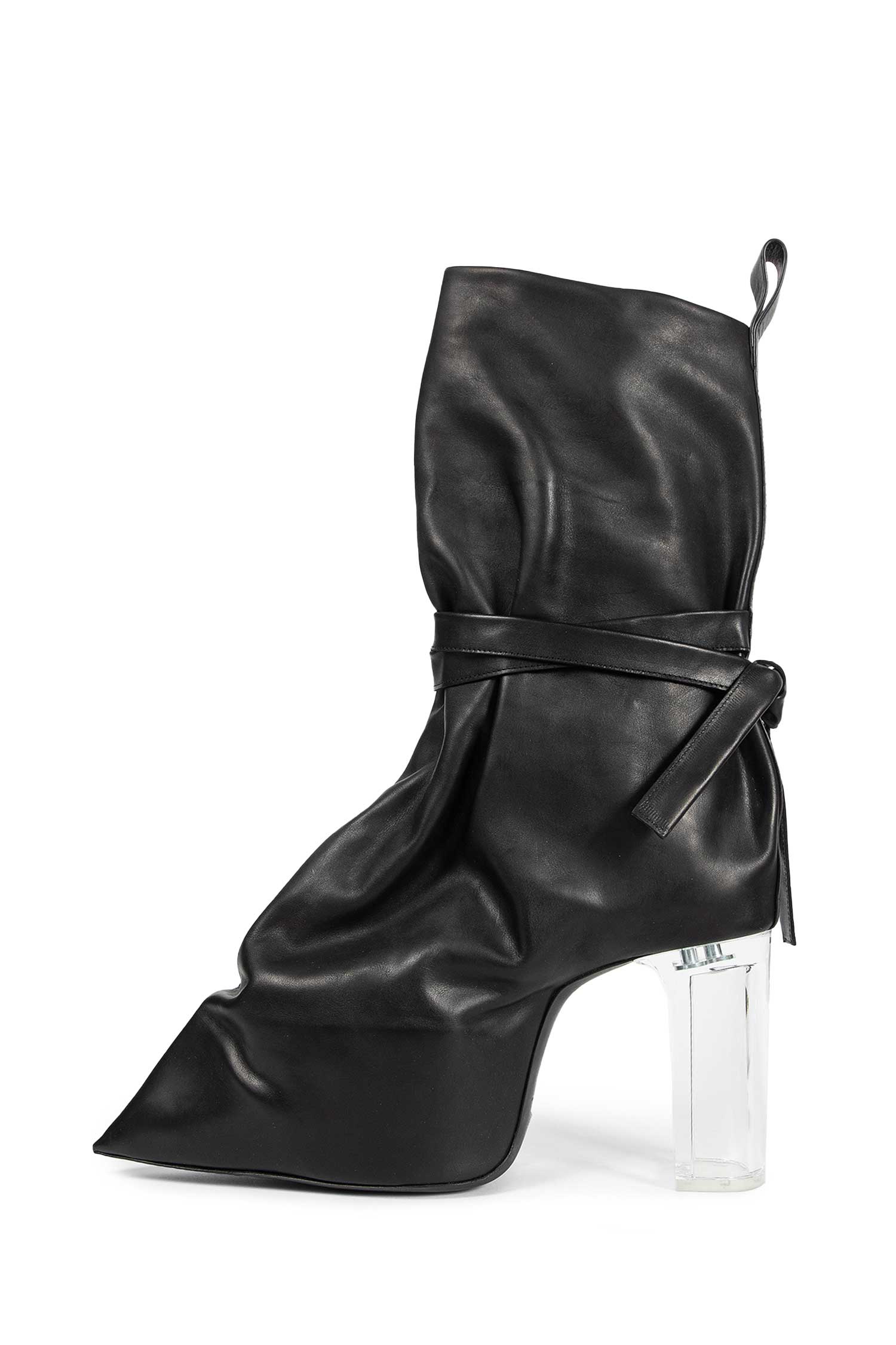 Tied Taco Kiss Boots In Leather Rick owens оригінал – Купити в Україні – збільшений вид