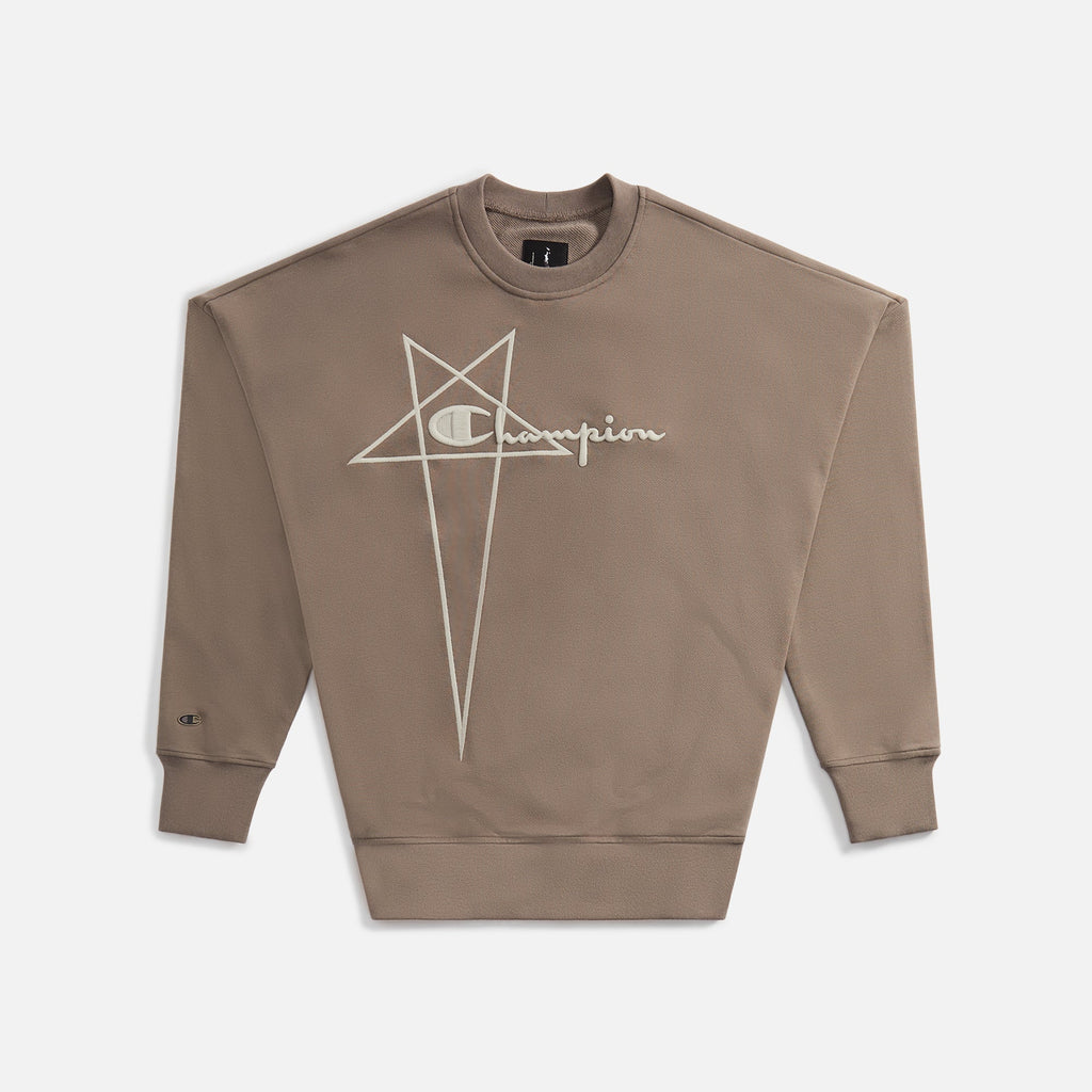 Оригінальна X Champion Pullover Sweater Dust Rick owens – боковий вид